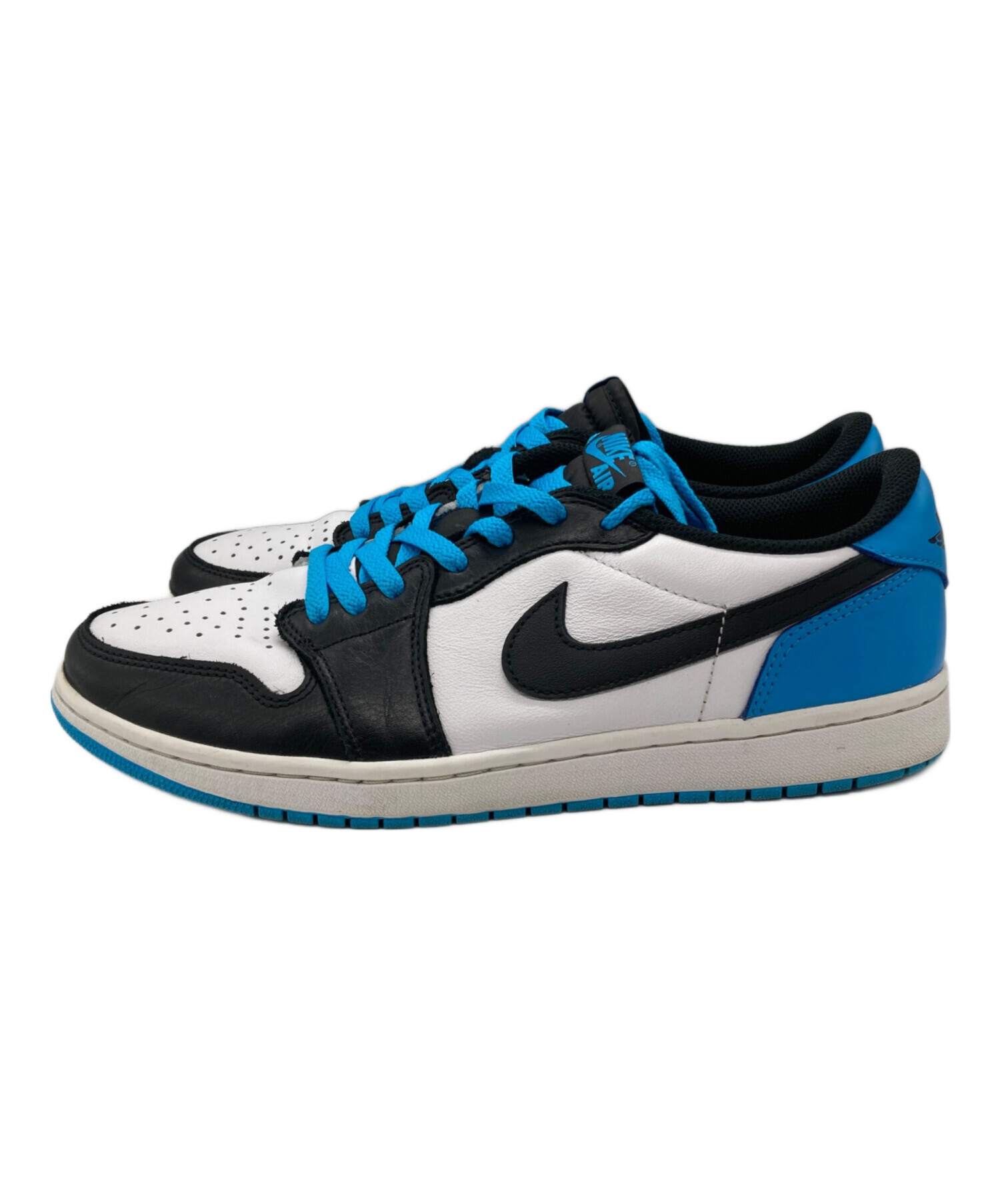 中古・古着通販】NIKE (ナイキ) Air Jordan 1 Low OG ホワイト×ブルー 