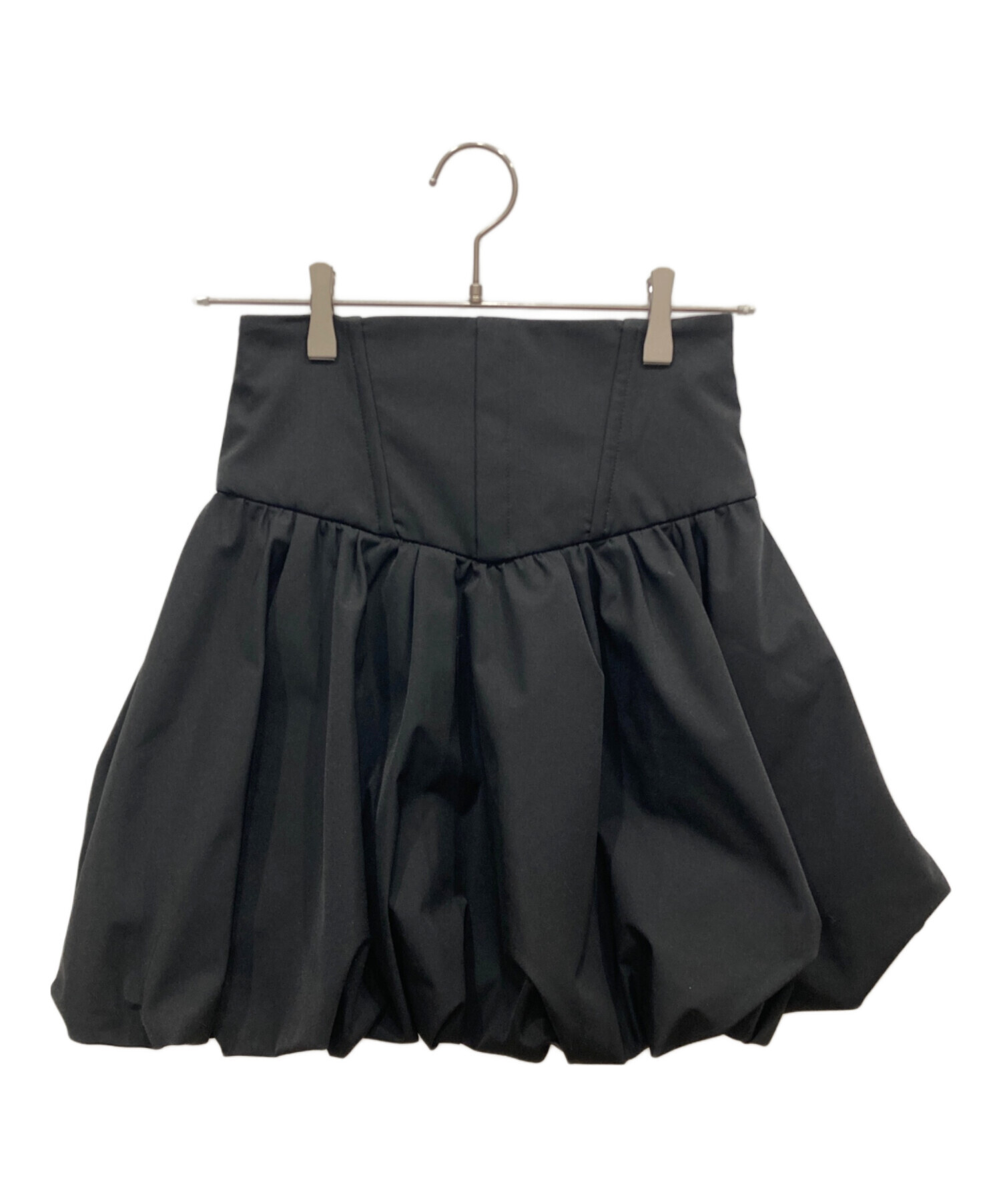 中古・古着通販】Snidel (スナイデル) バルーンミニスカート ブラック