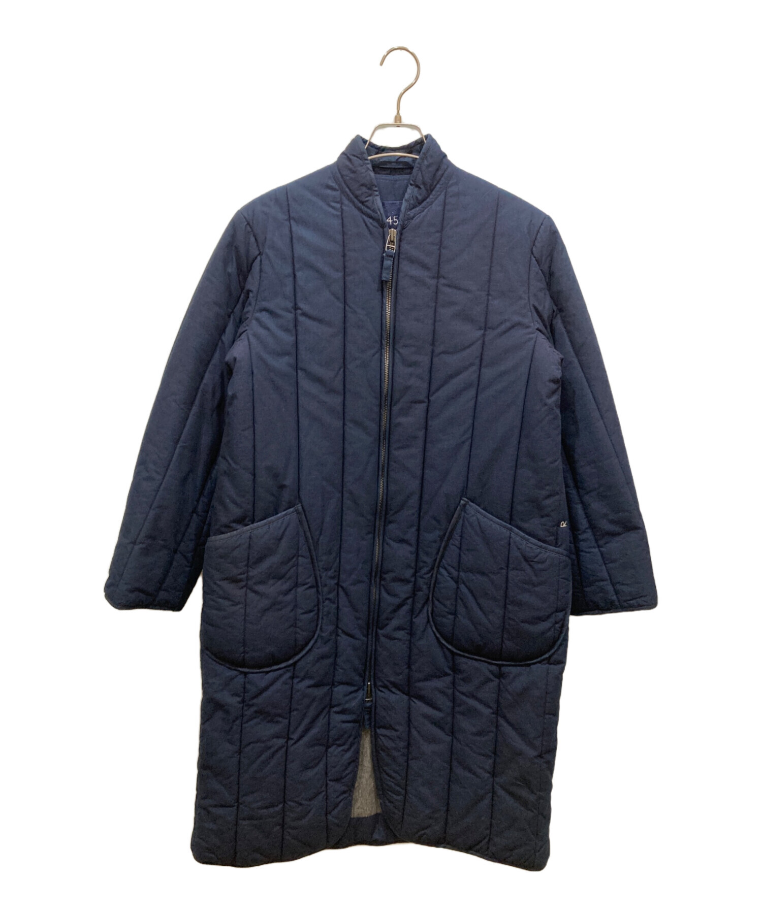 45R インディゴ キルティング コート 試着のみ 中古・古着通販】45R 