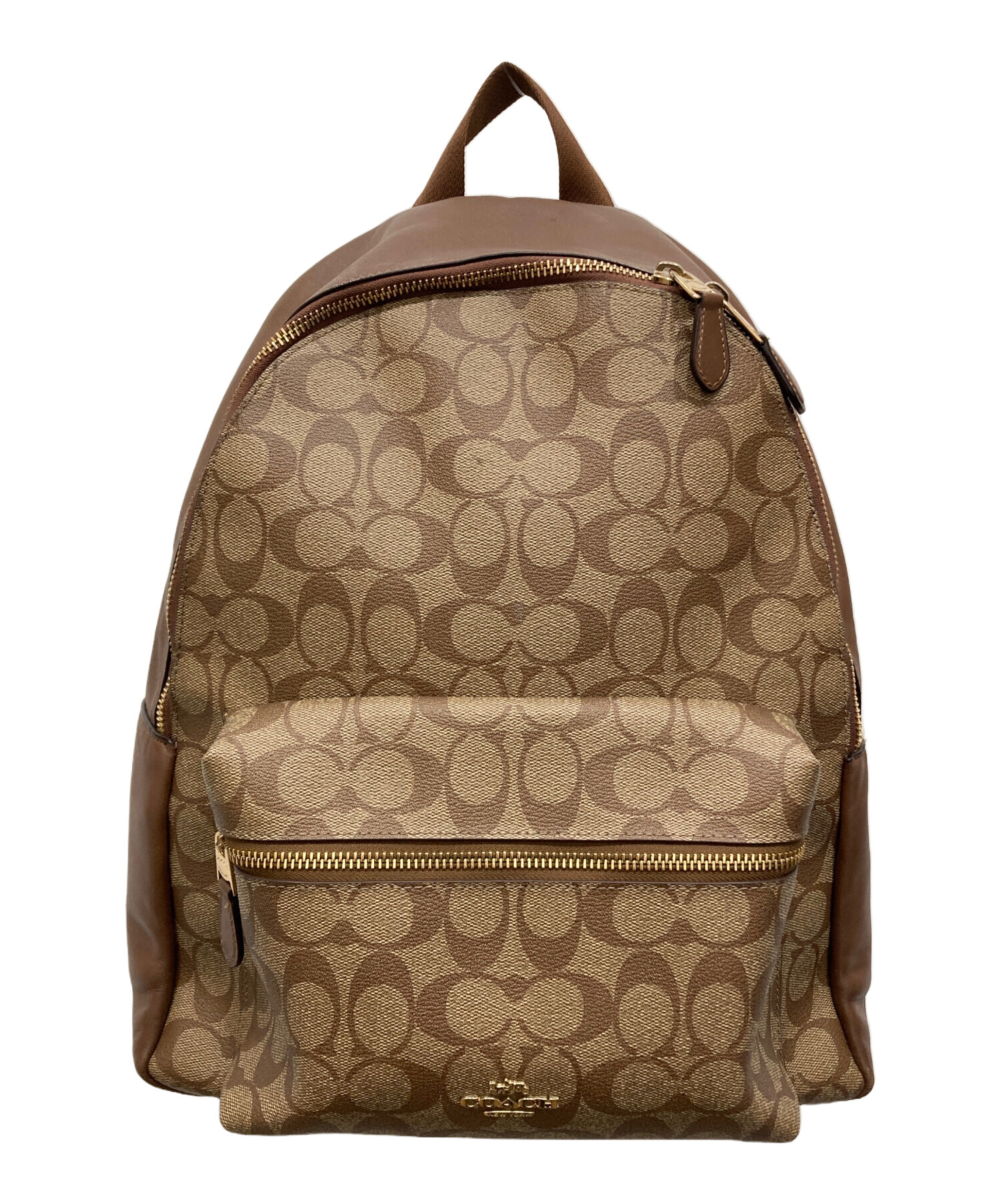 中古・古着通販】COACH (コーチ) チャーリーシグネチャーバックパック 