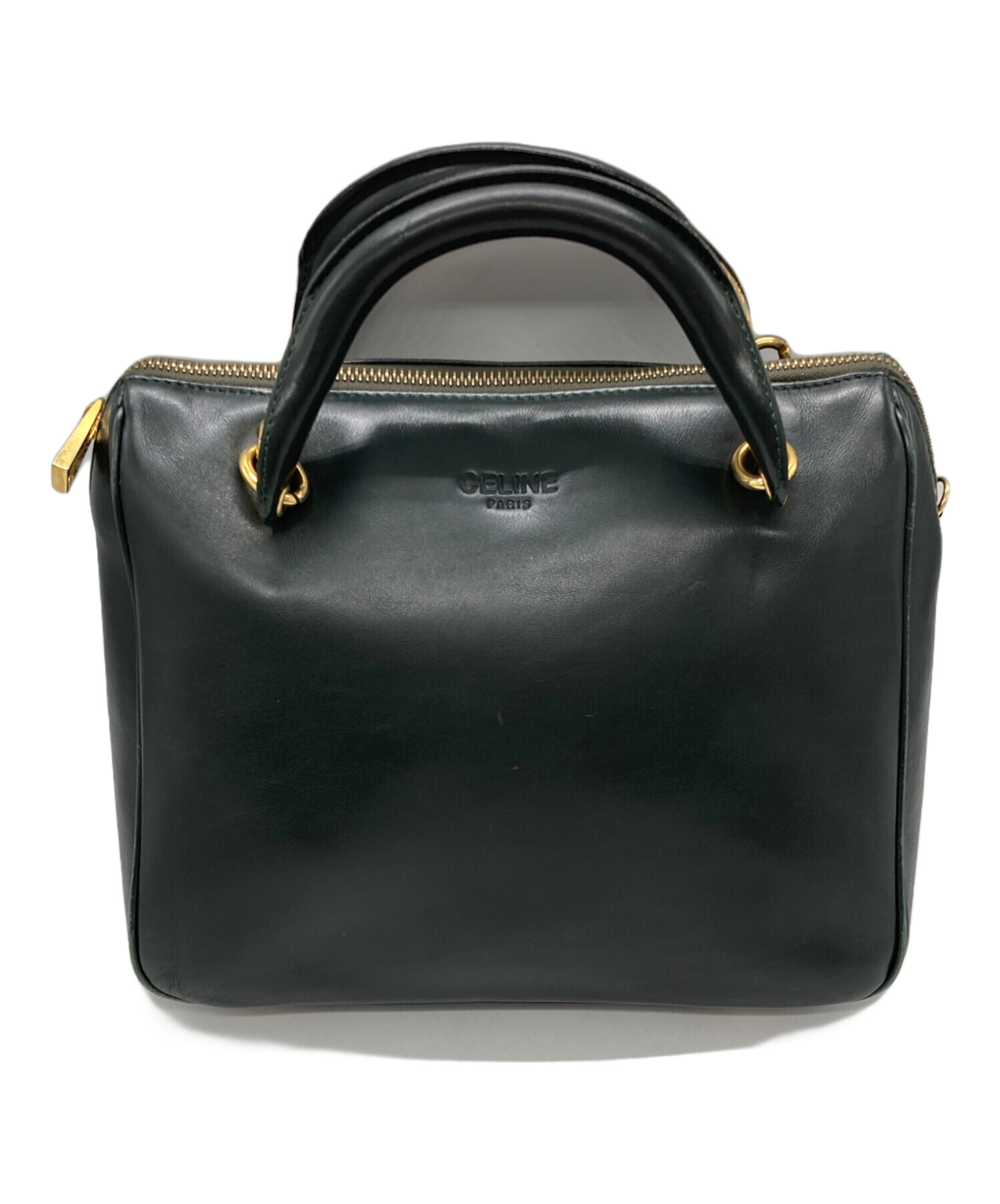 中古・古着通販】CELINE (セリーヌ) 2WAYハンドバッグ ダークグリーン 