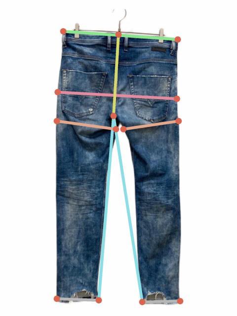 中古・古着通販】DIESEL (ディーゼル) ストレッチデニムパンツ