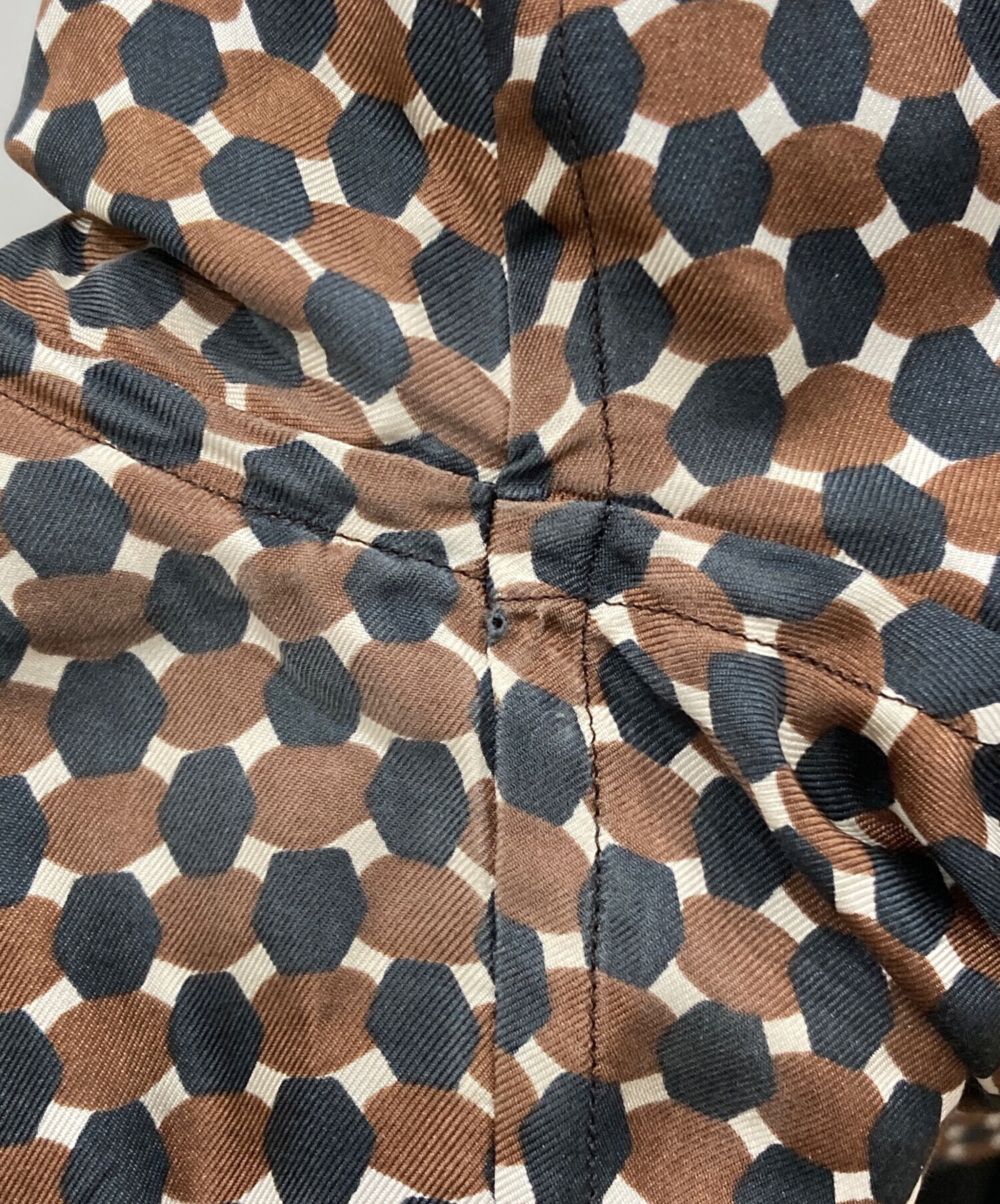 中古・古着通販】PRADA (プラダ) シルクシャツ ブラウン サイズ:SIZE