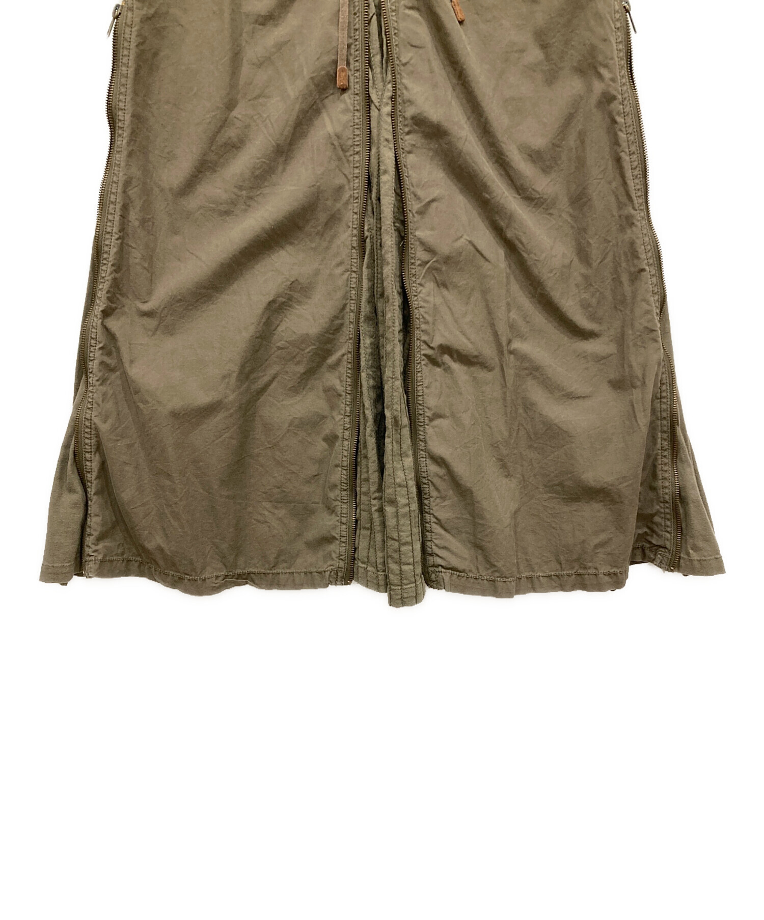 中古・古着通販】goa (ゴア) スライダースカート カーキ サイズ:SIZE S