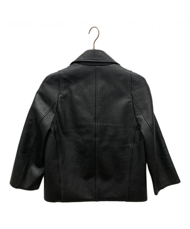 美品/Maison Margiela10/レザートリムライダースジャケット/黒 中古・古着通販】Maison Margiela (メゾンマルジェラ) カット