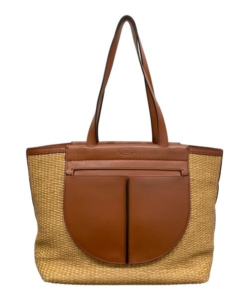 トッズTod'sスクリプトバッグ日本限定色トートバッグ中古 中古・古着通販】TOD'S (トッズ) ポーチ付き2WAYハンドバッグ