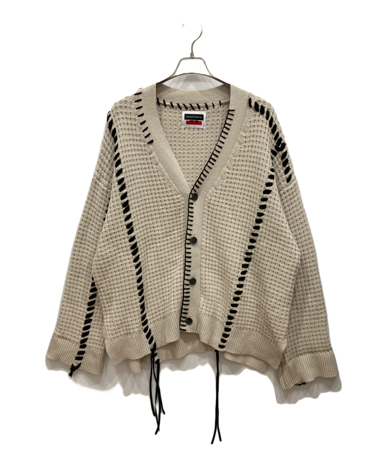 MAISON SPECIAL 鬼ワッフル カーディガン 2 MAISON SPECIAL 鬼ワッフル
