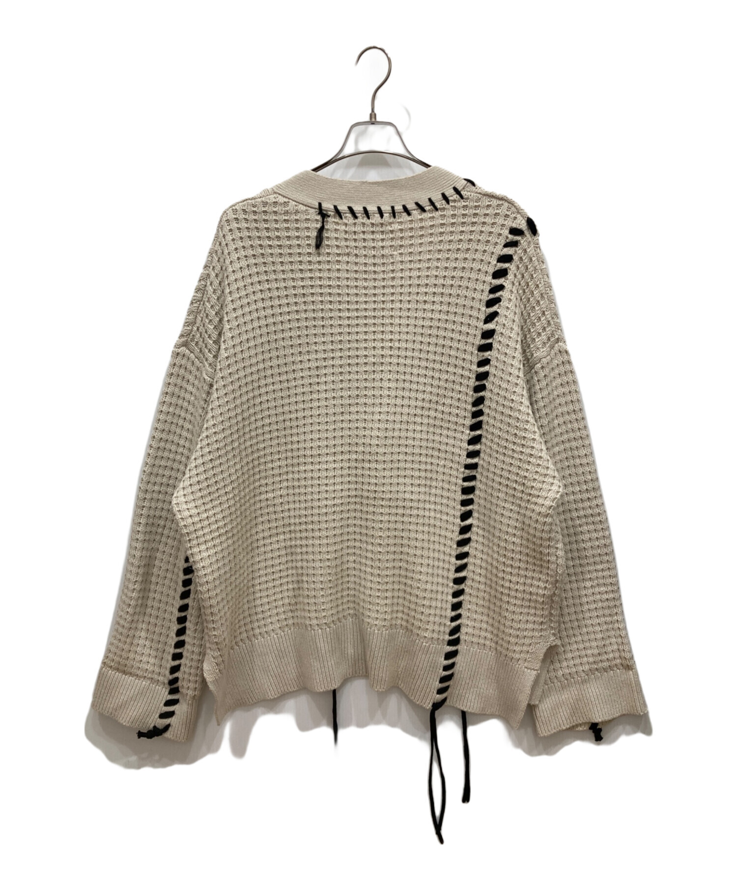 クレイジーチェッカーフラッグプライムオーバーニットカーディガン ユニセックスアイテム》クレイジーチェッカーフラッグプライムオーバー