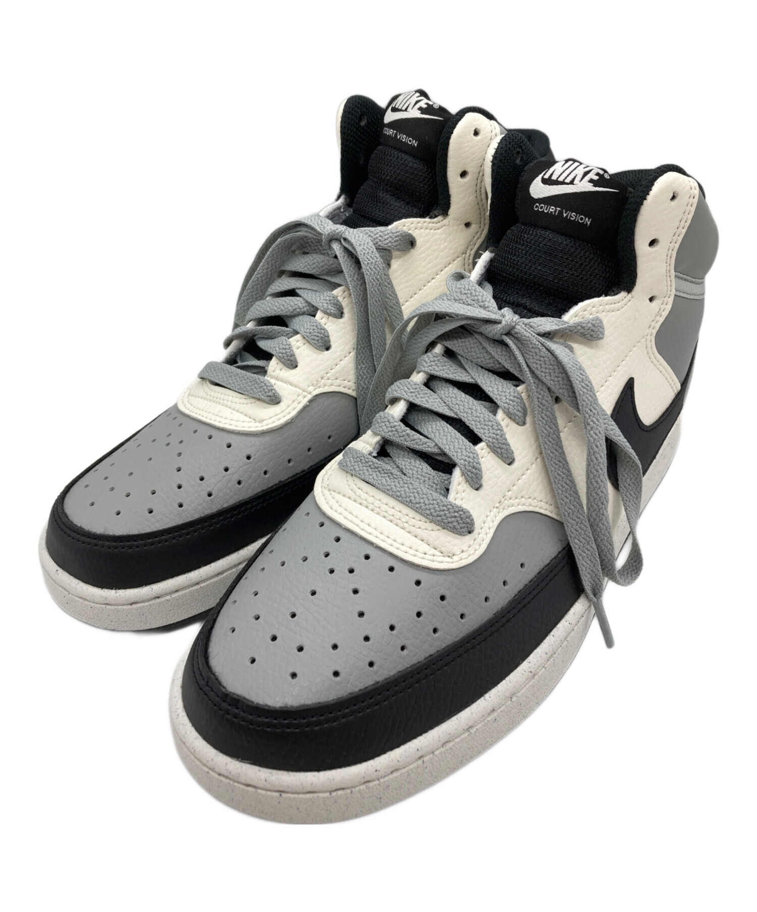 中古・古着通販】NIKE (ナイキ) Court Vision Mid グレー×グレー 