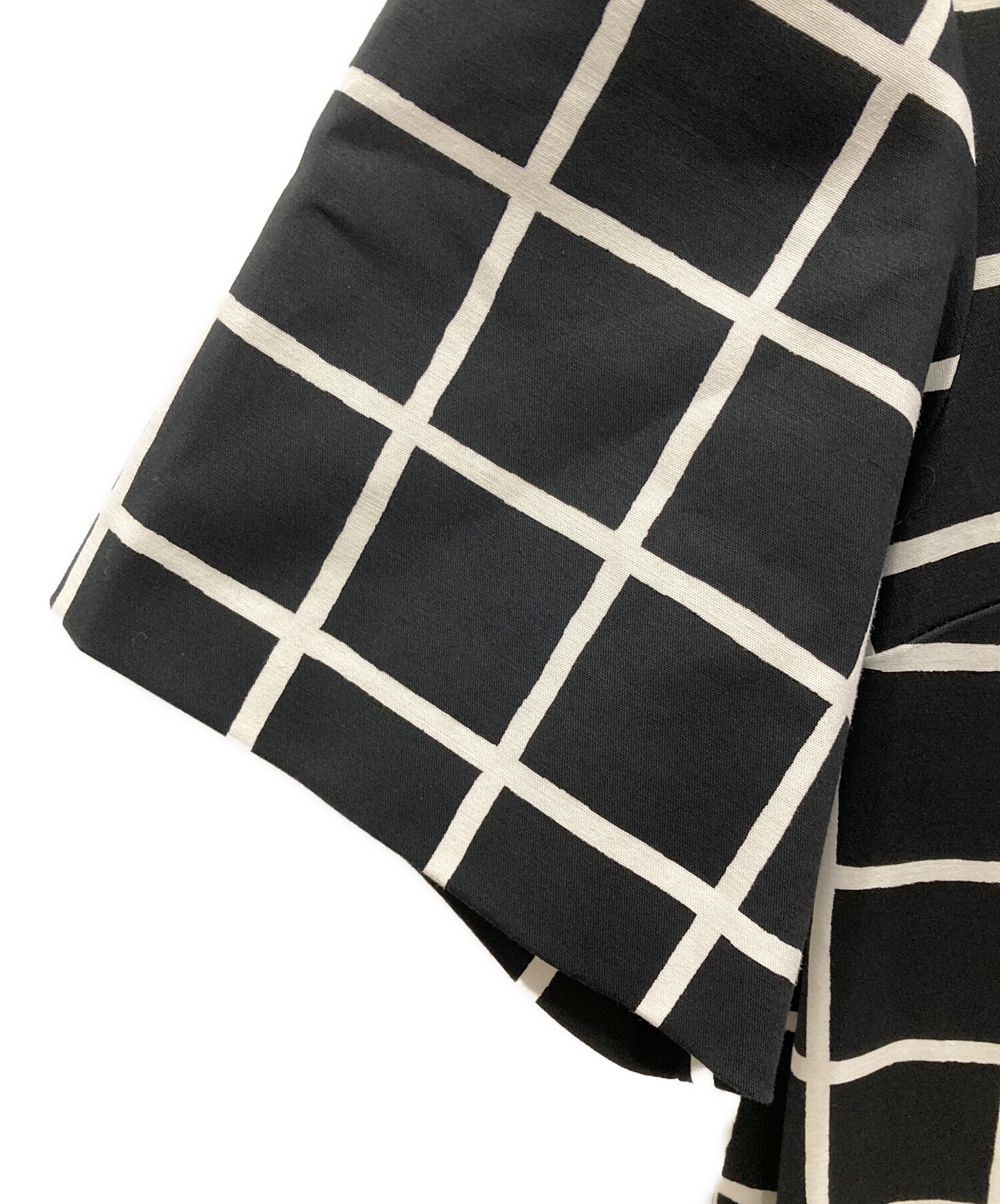 マリメッコ　チェック柄ワンピース　長袖 中古・古着通販】marimekko (マリメッコ) 半袖チェック