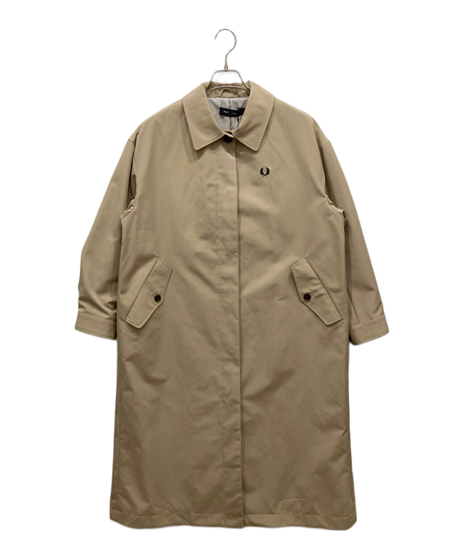 FRED PERRY オーバーコート　ステンカラーコート ベージュ FRED PERRY オーバーコートステンカラーコート ベージュ