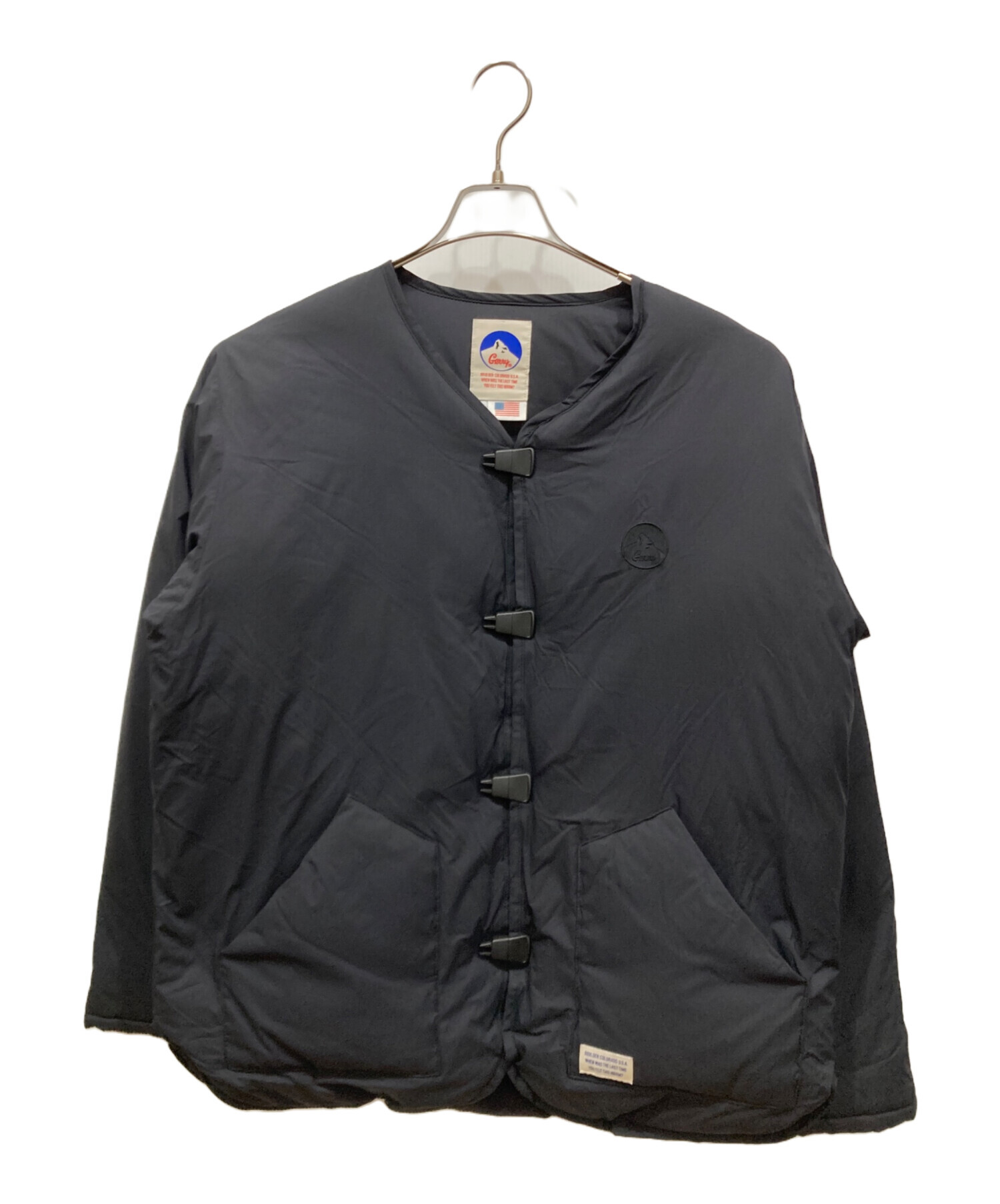 中古・古着通販】GERRY (ジェリー) NOCOLLAR DOWN JACKET ブラック 