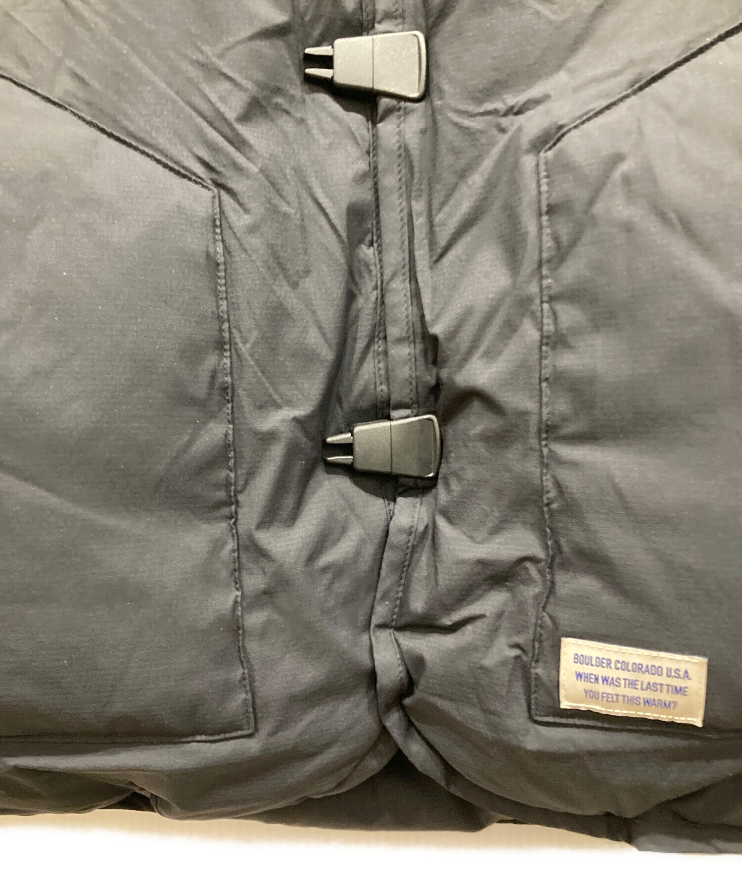 中古・古着通販】GERRY (ジェリー) NOCOLLAR DOWN JACKET ブラック 