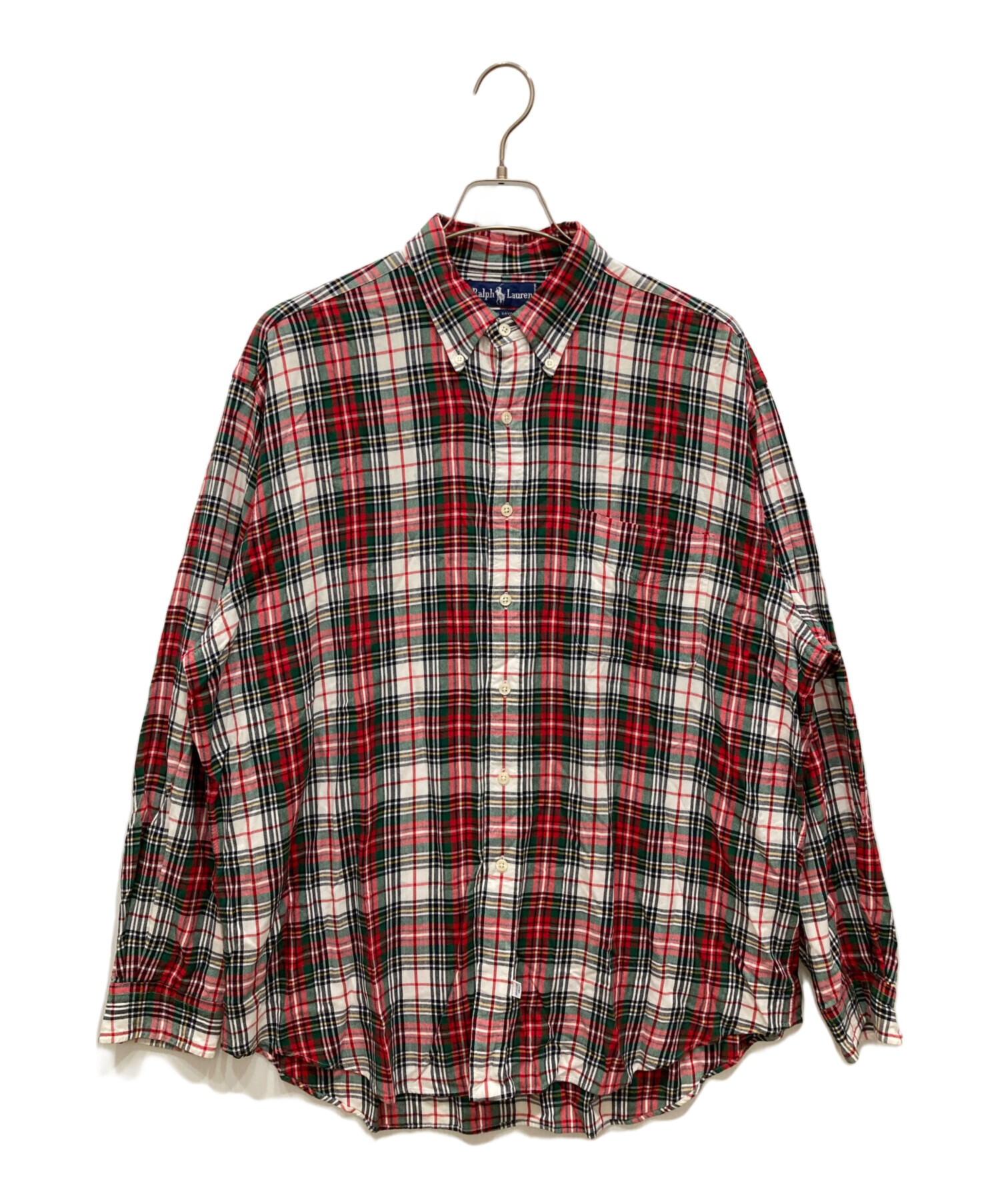 中古・古着通販】RALPH LAUREN (ラルフローレン) レーヨンチェック