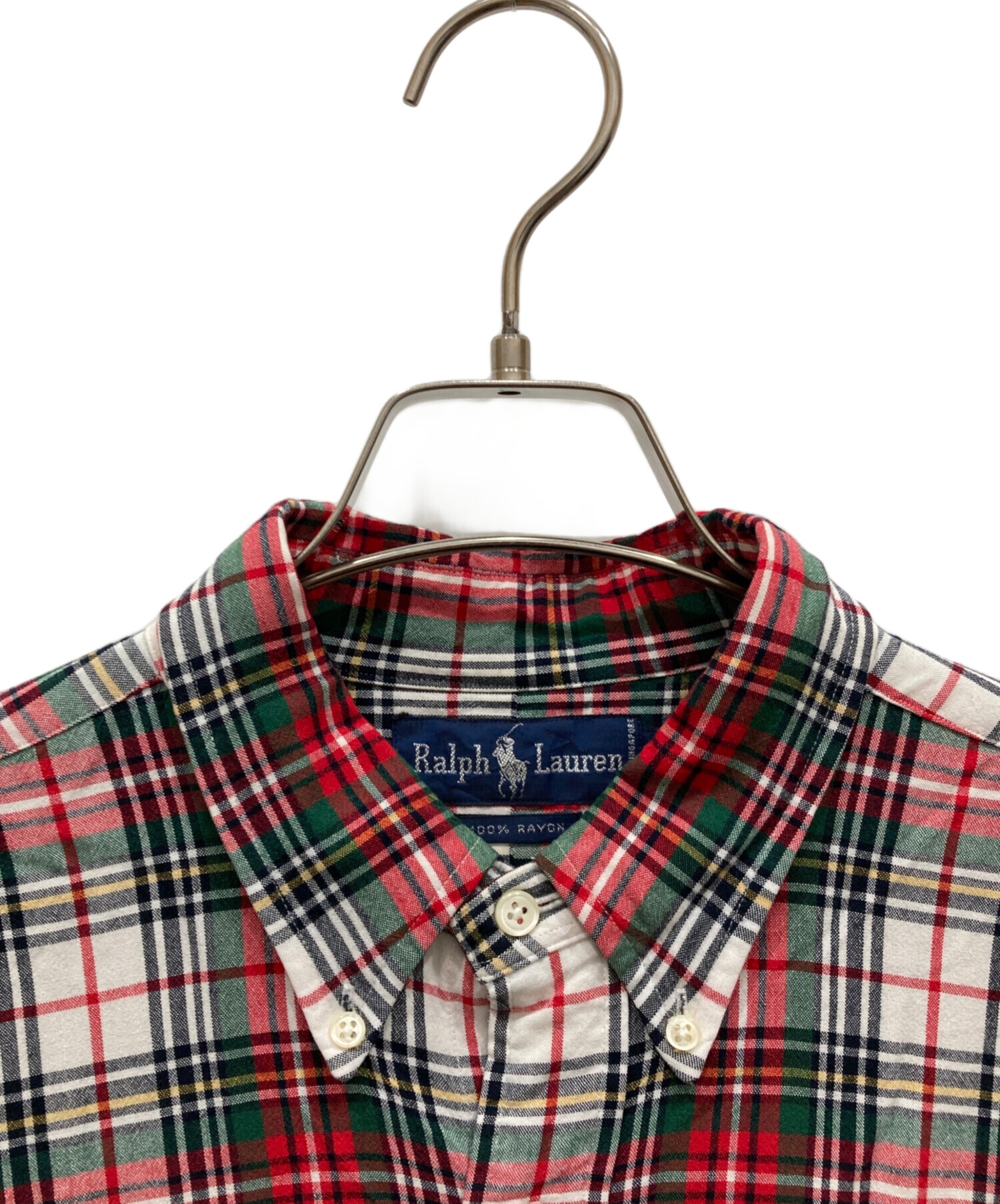 中古・古着通販】RALPH LAUREN (ラルフローレン) レーヨンチェック