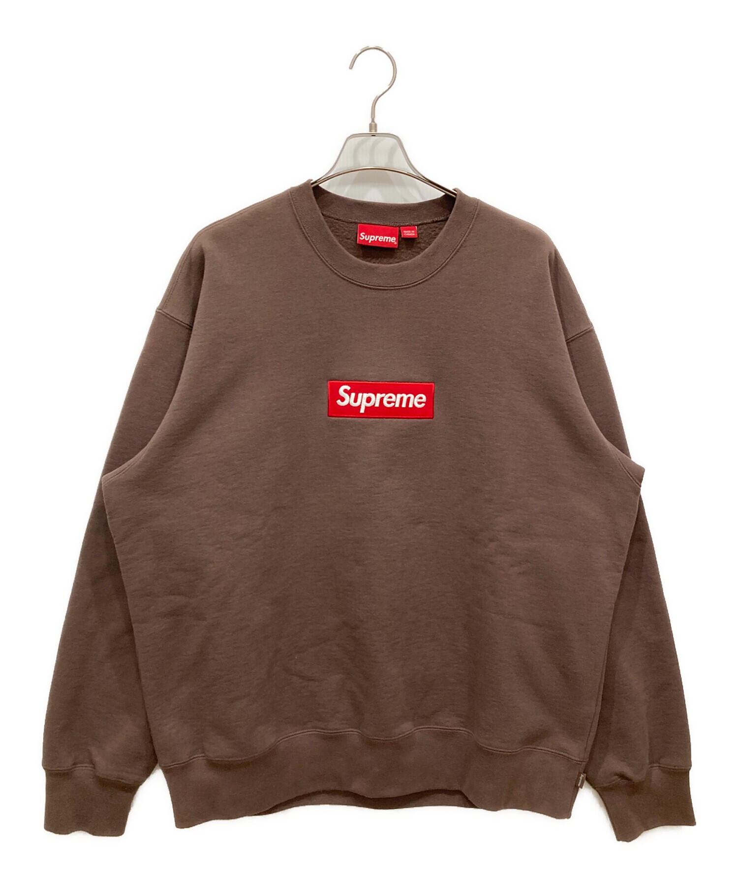 Supreme Box Logo Crewneck シュプリーム　ブラウン　美品 中古・古着通販】SUPREME (シュプリーム) Box Logo Crewneck ブラウン
