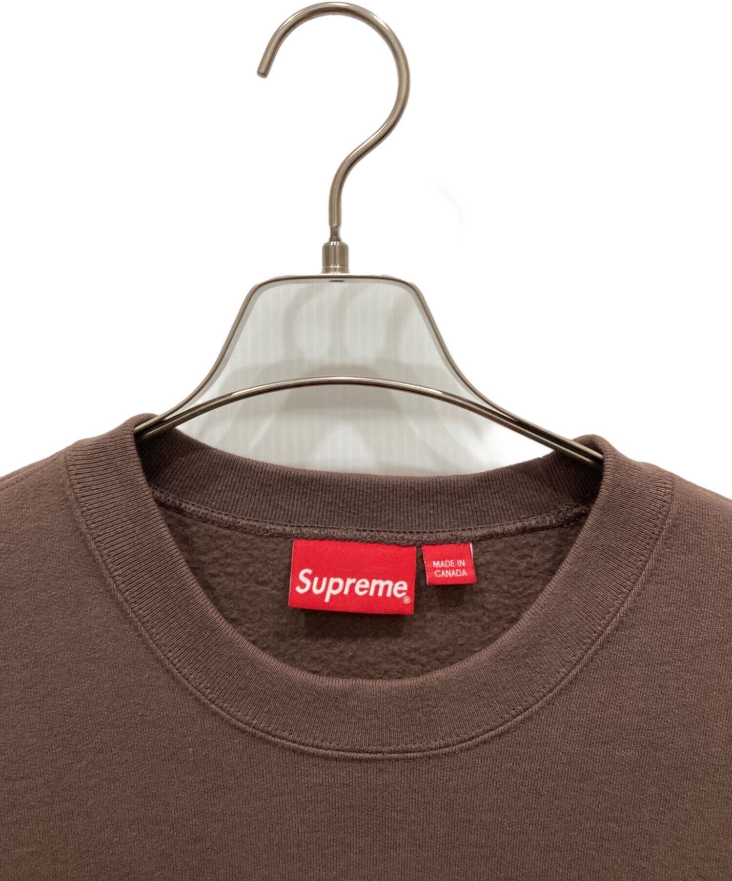 中古・古着通販】SUPREME (シュプリーム) Box Logo Crewneck ブラウン