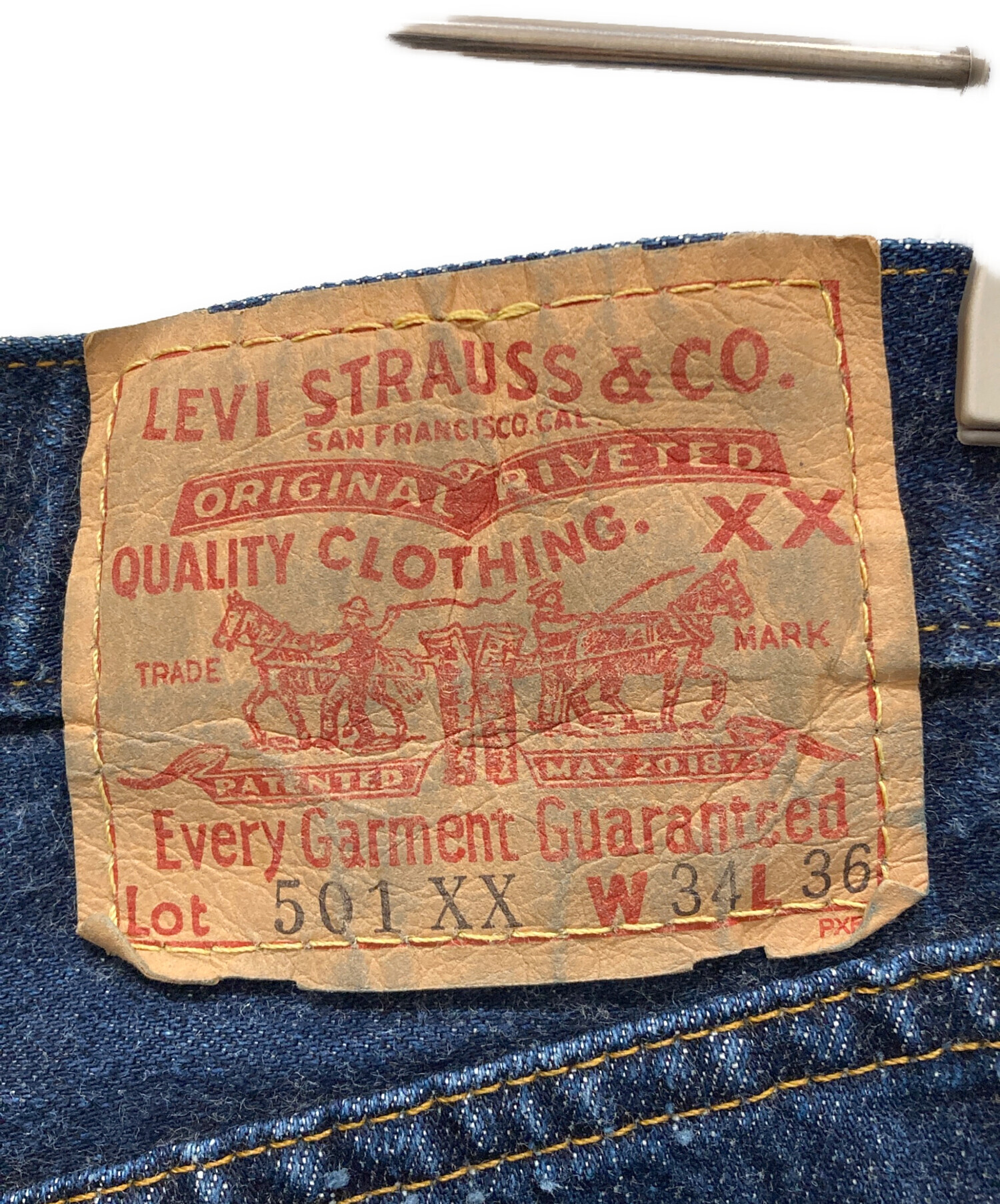中古・古着通販】LEVI'S (リーバイス) 501XXデニムパンツ インディゴ