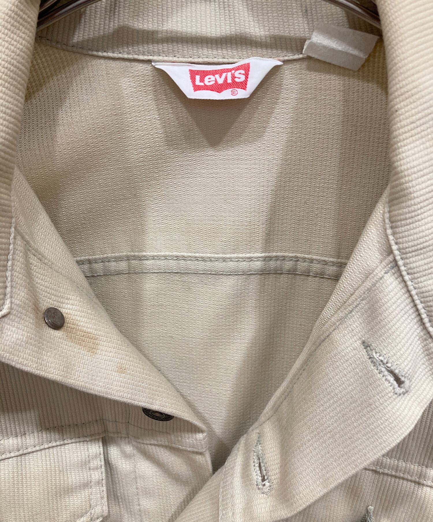 中古・古着通販】LEVI'S (リーバイス) ピケジャケット ベージュ サイズ