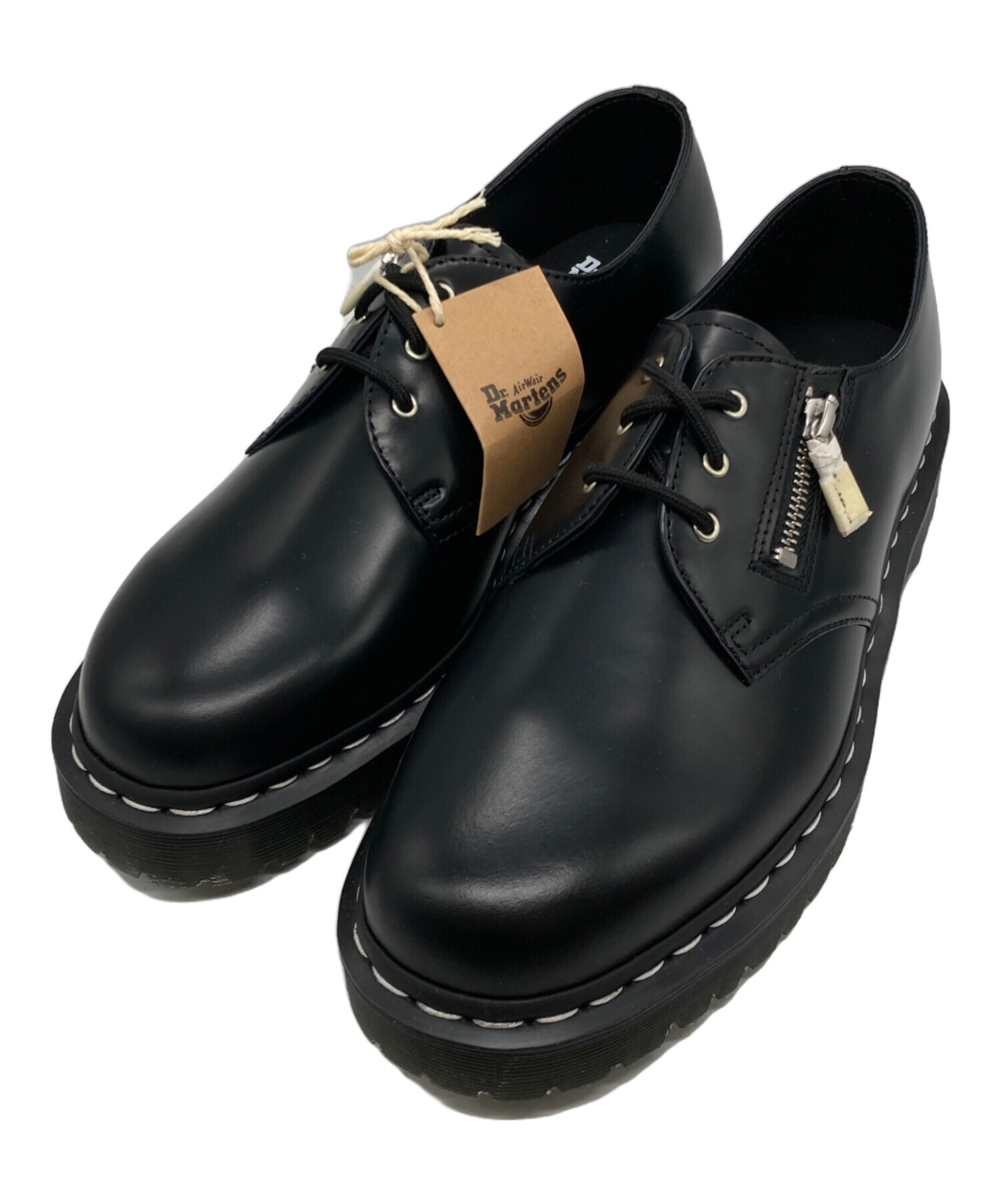 Dr. Martens ホワイトステッチ3ホールシューズ 24757 UK7 Dr.Martens