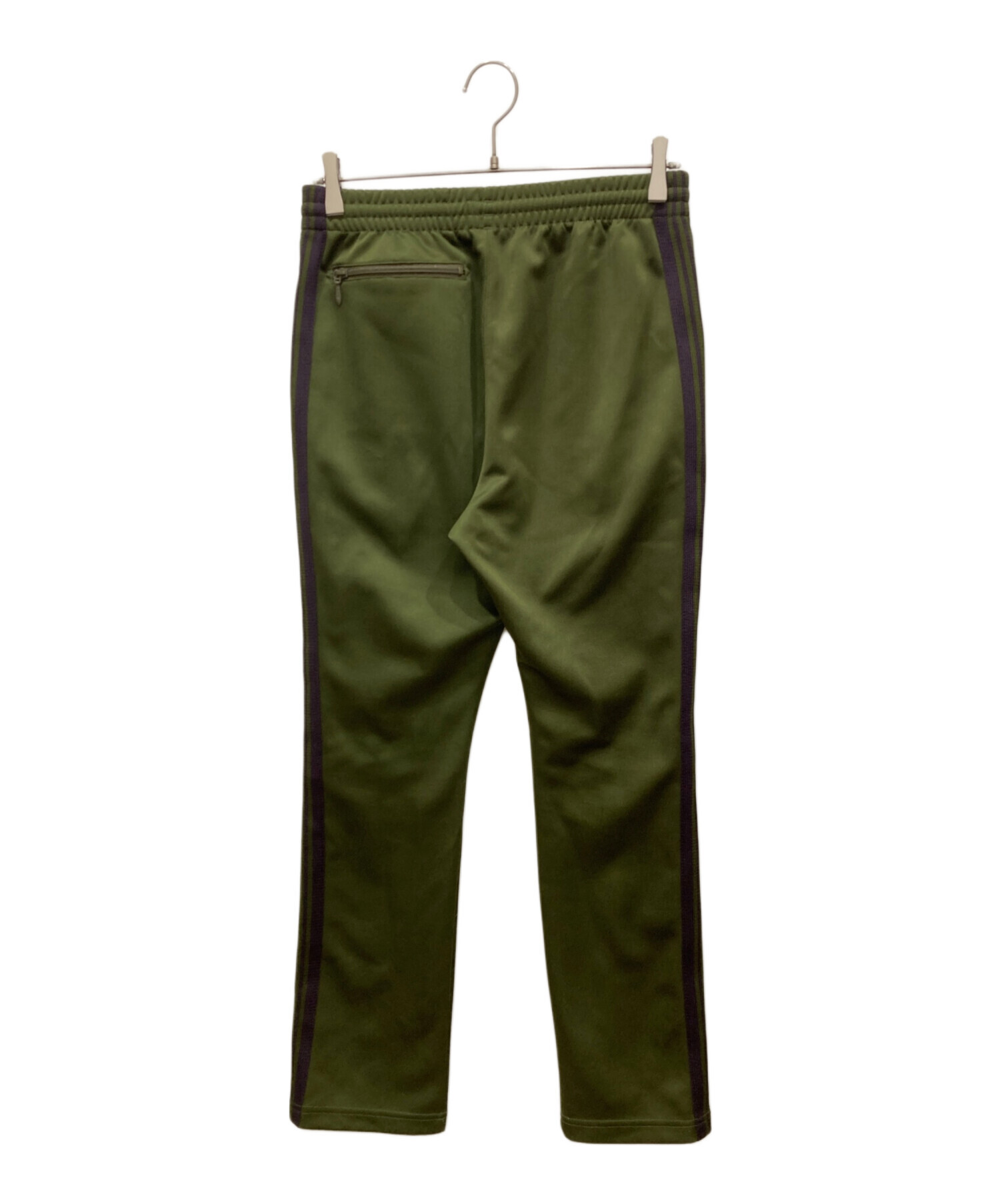 Needles グリーンパンツ Lサイズ 中古・古着通販】Needles (ニードルズ) Narrow track pants poly