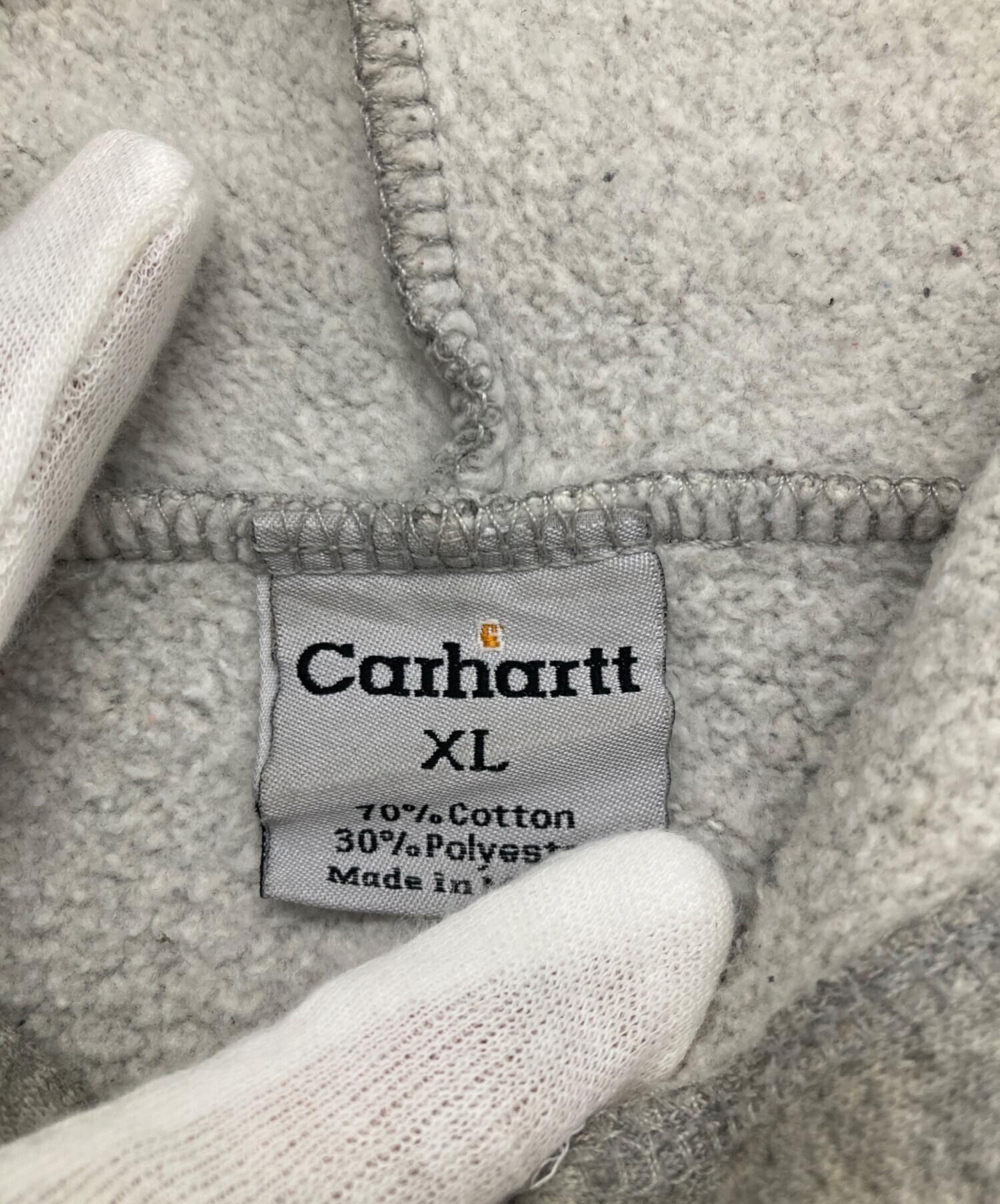中古・古着通販】CarHartt (カーハート) プルオーバーパーカー グレー 
