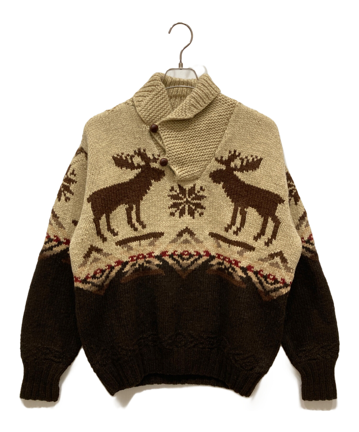 極美品 ポロ ラルフローレン ニット カウチン Lサイズ 中古・古着通販】POLO RALPH LAUREN (ポロ・ラルフローレン