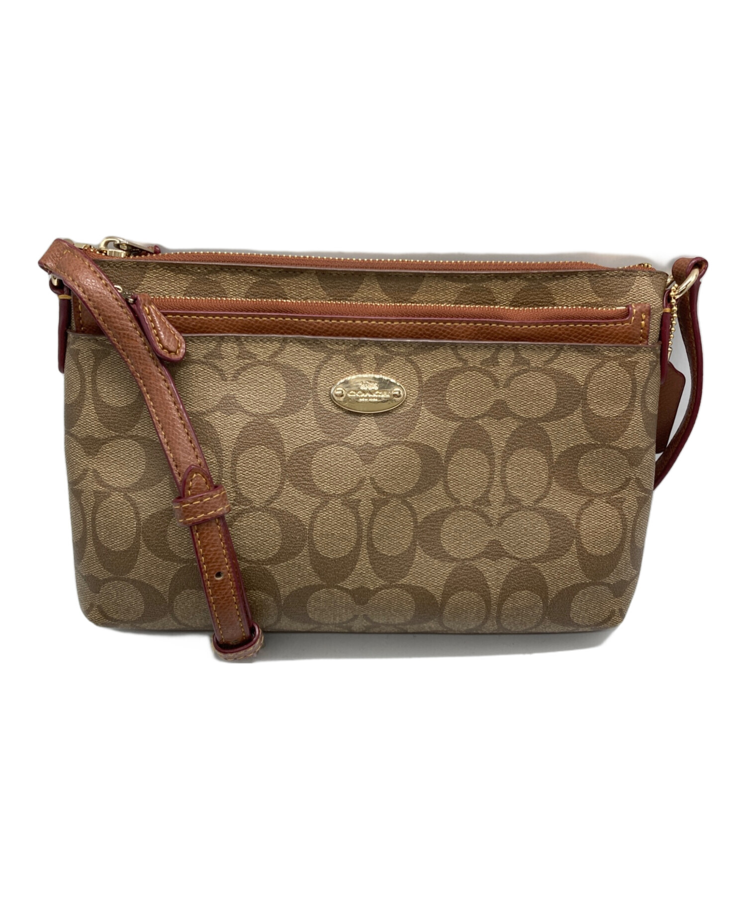 Coach ブラウン ショルダーバッグ 中古・古着通販】COACH (コーチ) ショルダーバッグ ブラウン｜ブランド
