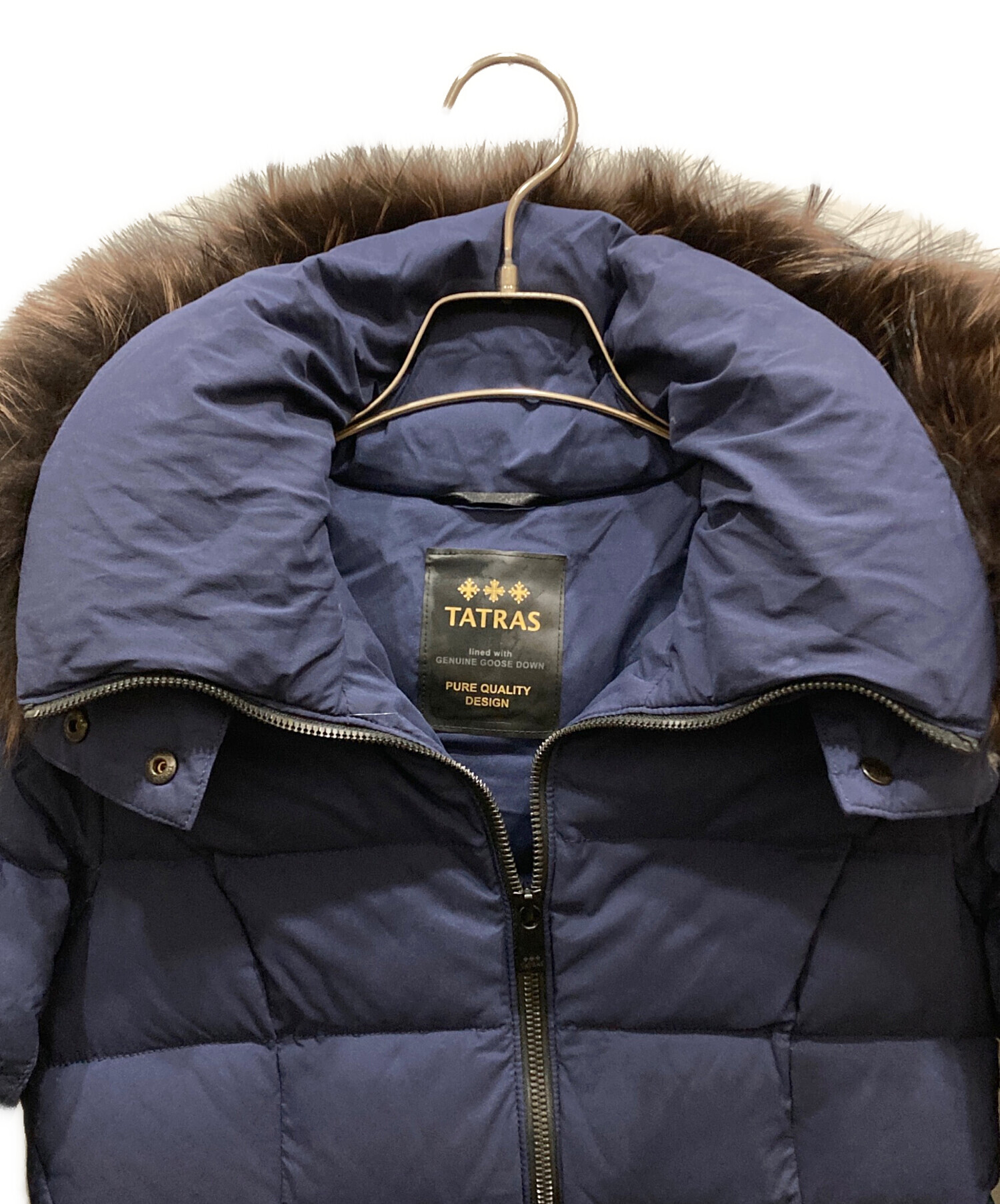 中古・古着通販】TATRAS (タトラス) CERAMIKA ダウンコート ネイビー