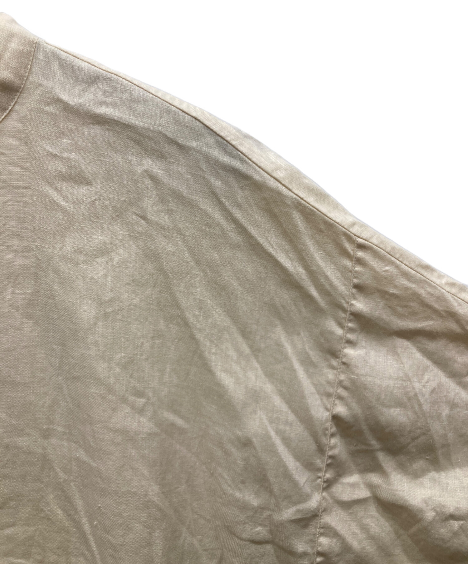 中古・古着通販】kagure (カグレ) リネンスクエアケープシャツ