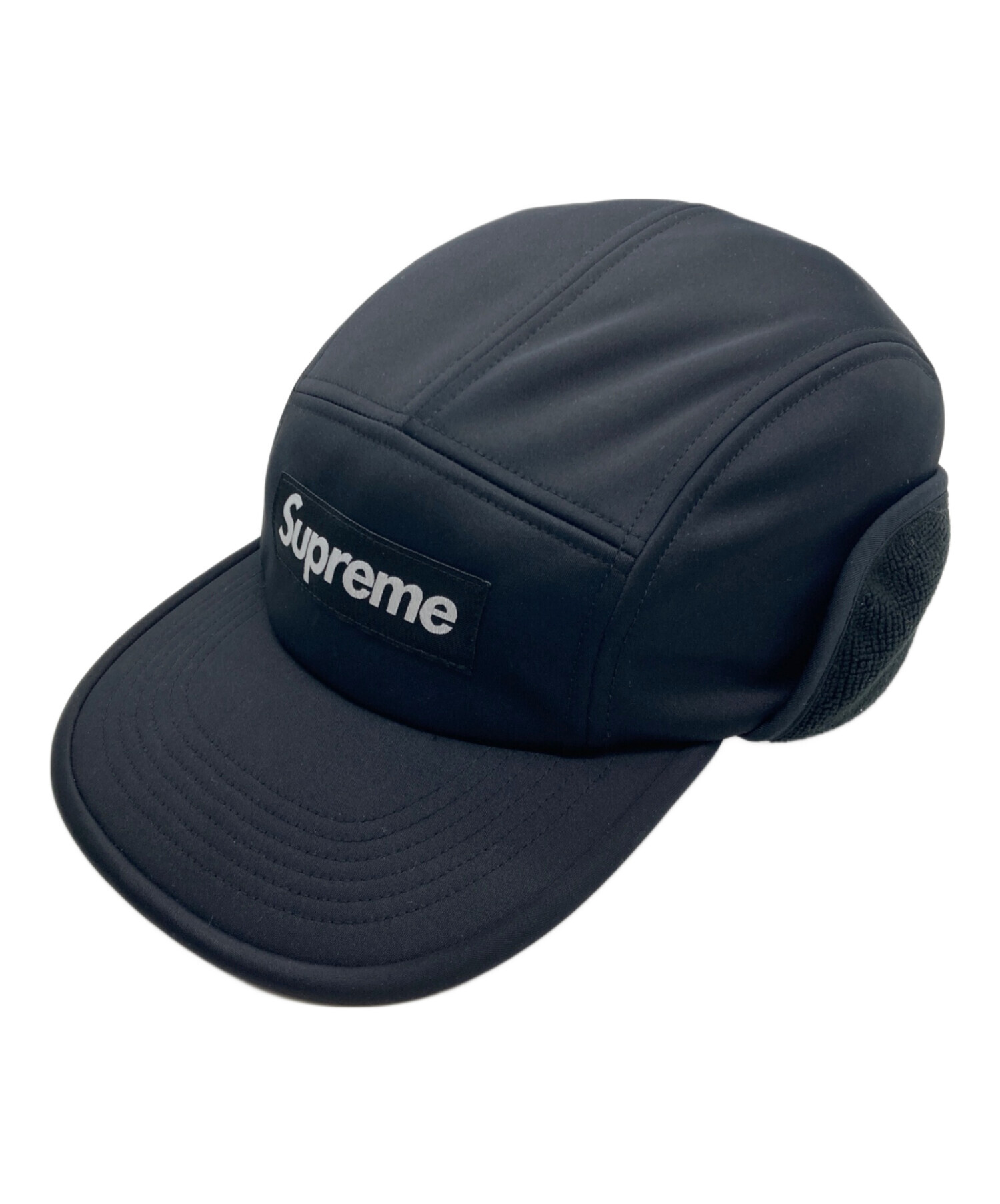 Supreme WINDSTOPPER® Earflap Camp Cap 黒 中古・古着通販】Supreme (シュプリーム) WINDSTOPPER Earflap Camp