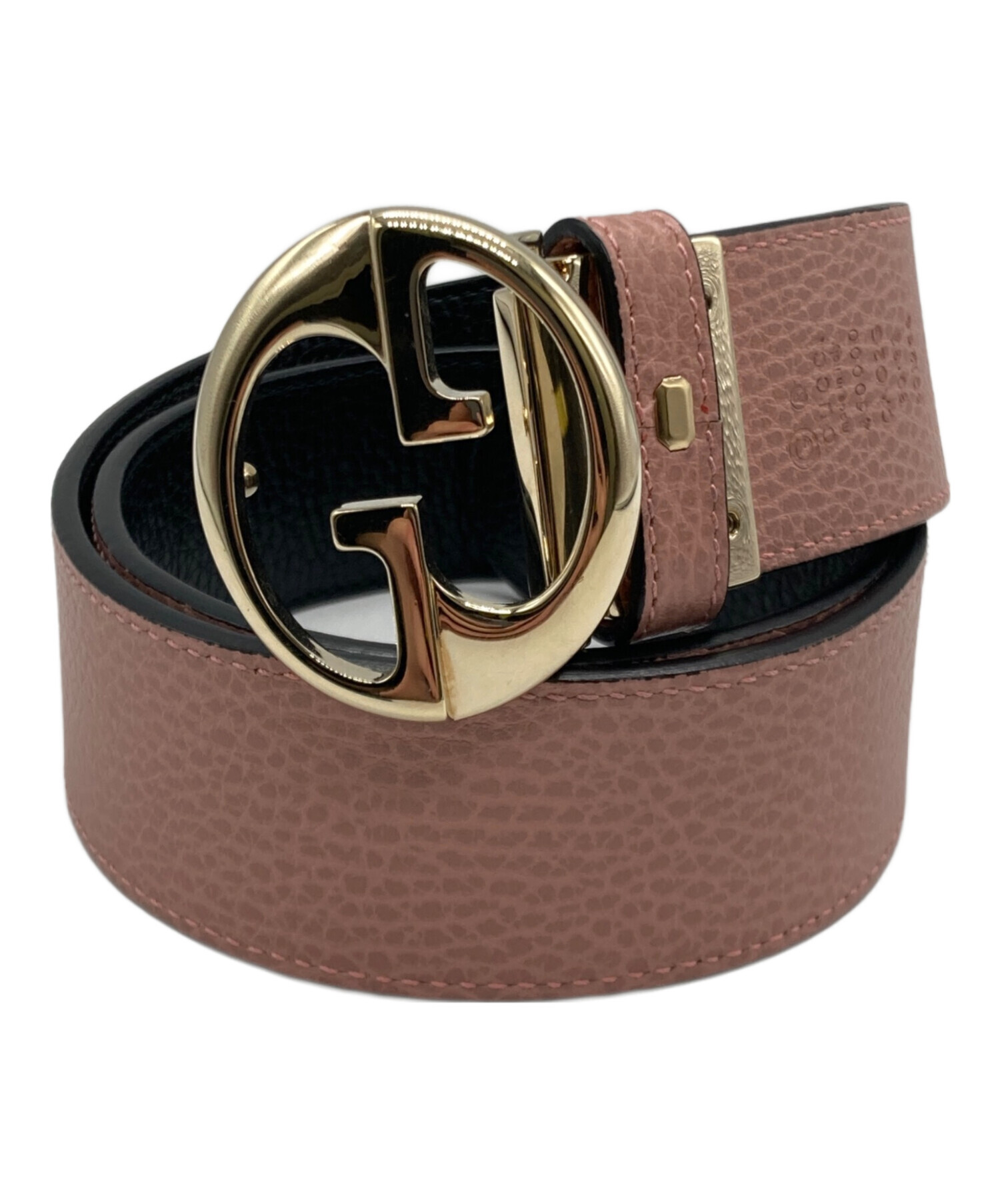 中古・古着通販】GUCCI (グッチ) リバーシブルレザーベルト ブラック