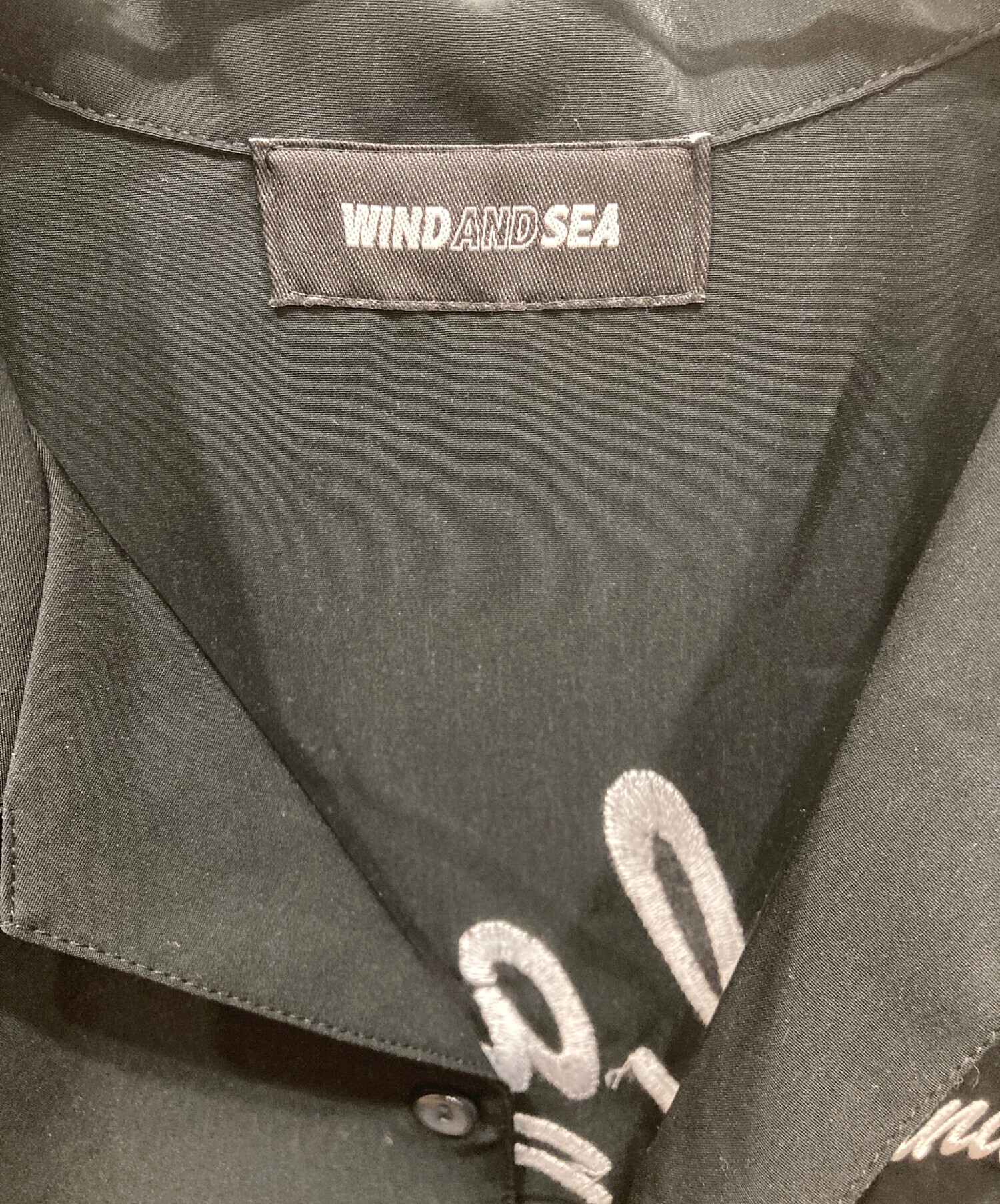 中古・古着通販】WIND AND SEA (ウィンダンシー) 半袖シャツ ブラック