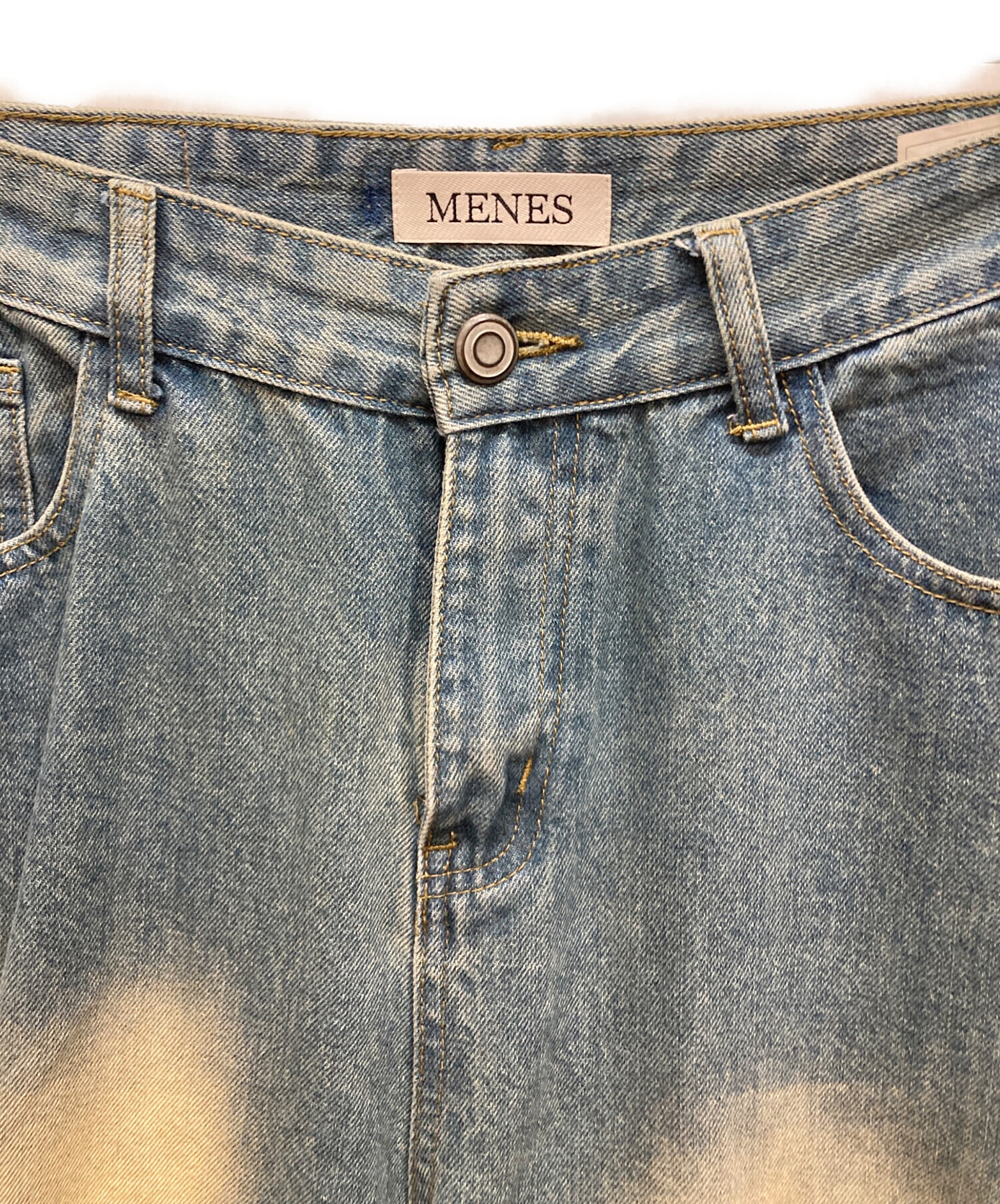 MENES デニム MENES Okayama Selvedge Baggy Denim Slacks - Indigo