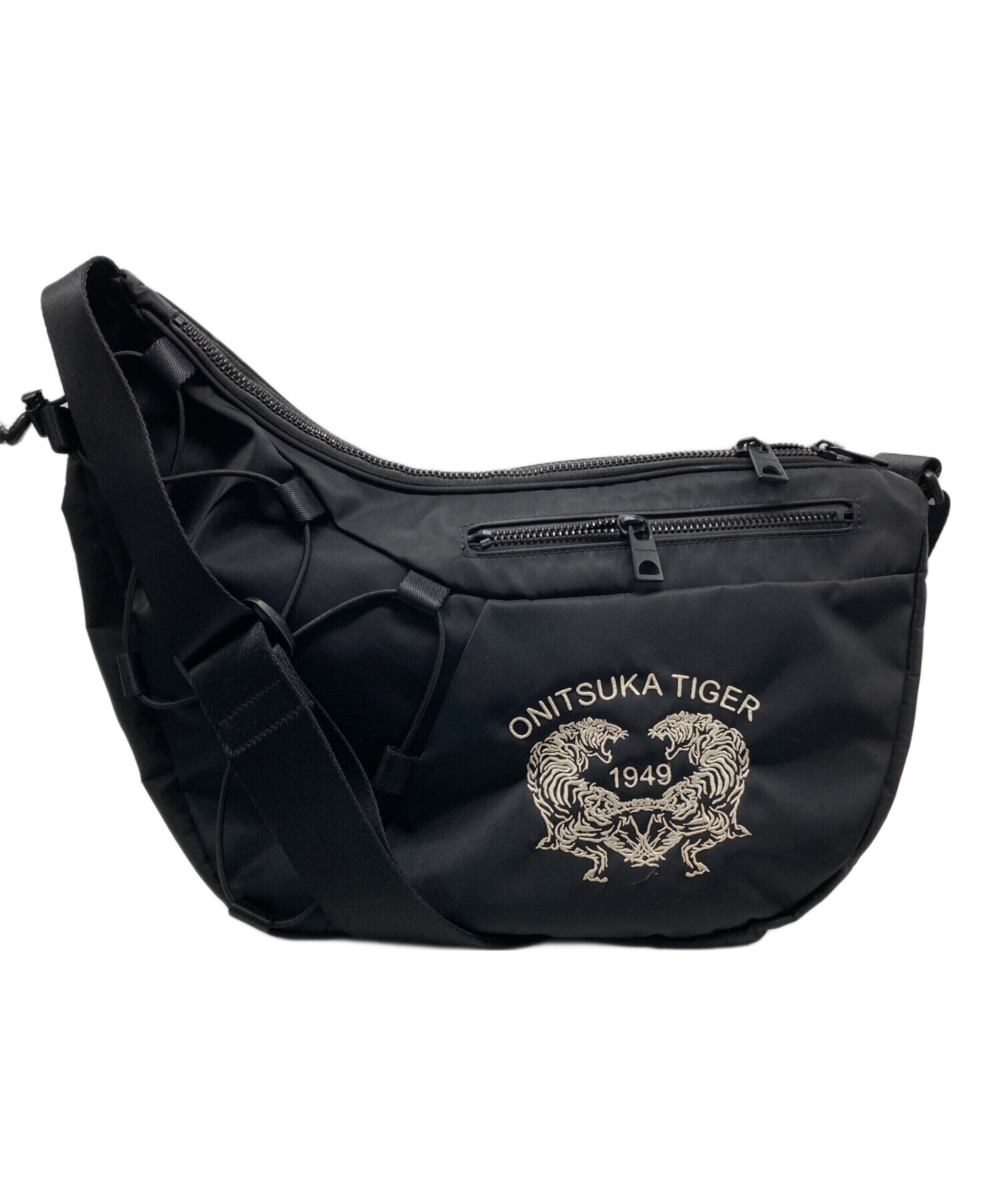 オニツカタイガー メッセンジャーバッグ 刺繍トラ Onitsuka Tiger 中古・古着通販】Onitsuka Tiger (オニツカタイガー) MESSENGER