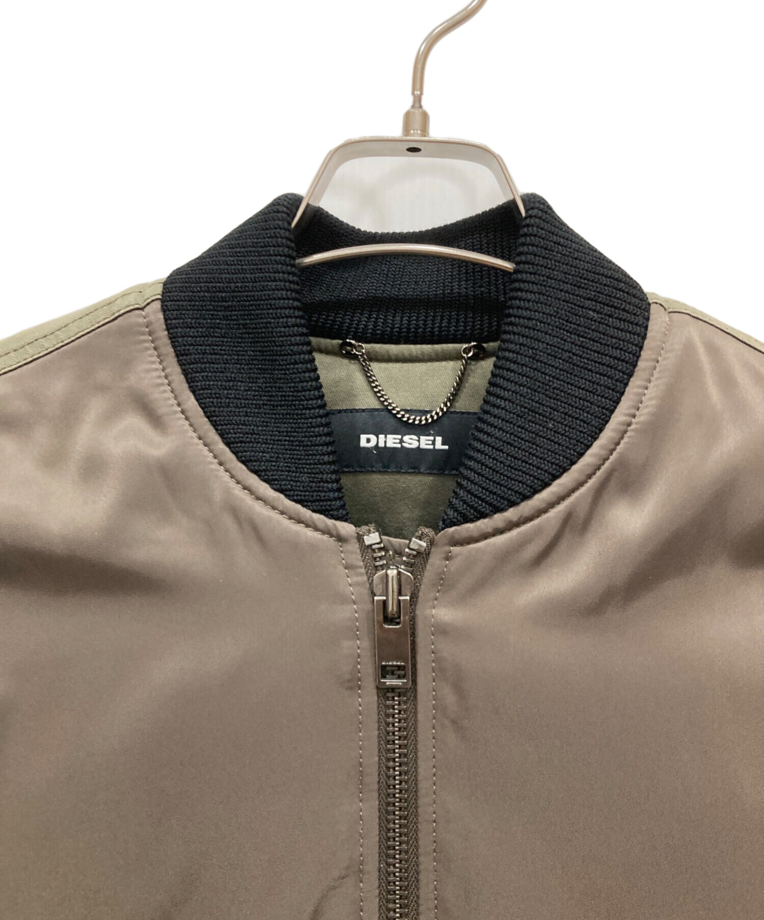 中古・古着通販】DIESEL (ディーゼル) ロングダウンMA1コート カーキ 