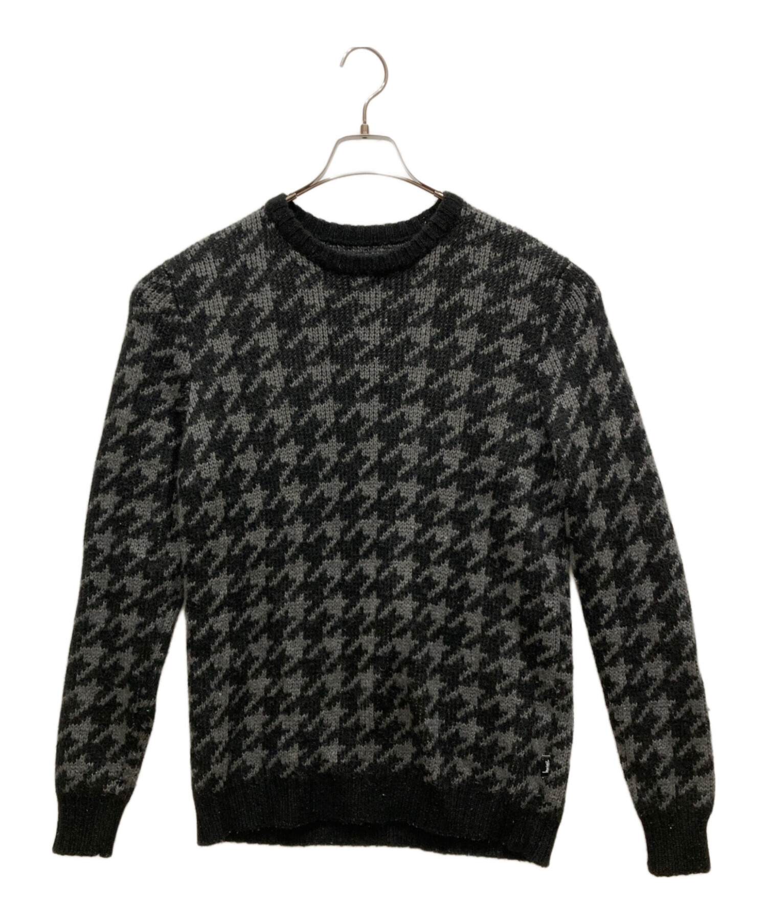 Stussy ブラック クルーネック セーター ステューシー] ブラック 