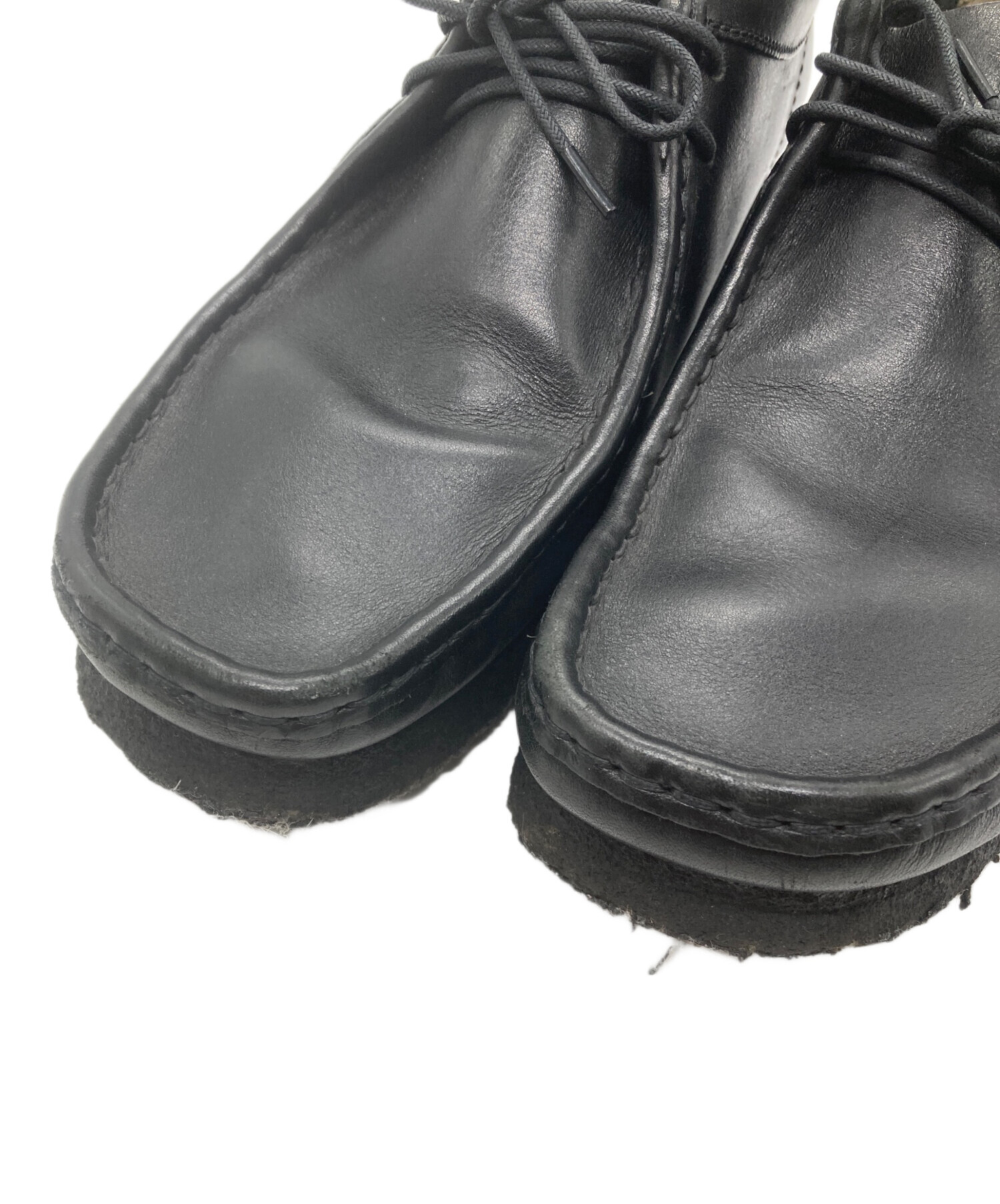 中古・古着通販】CLARKS (クラークス) WALLABEE ブラック サイズ