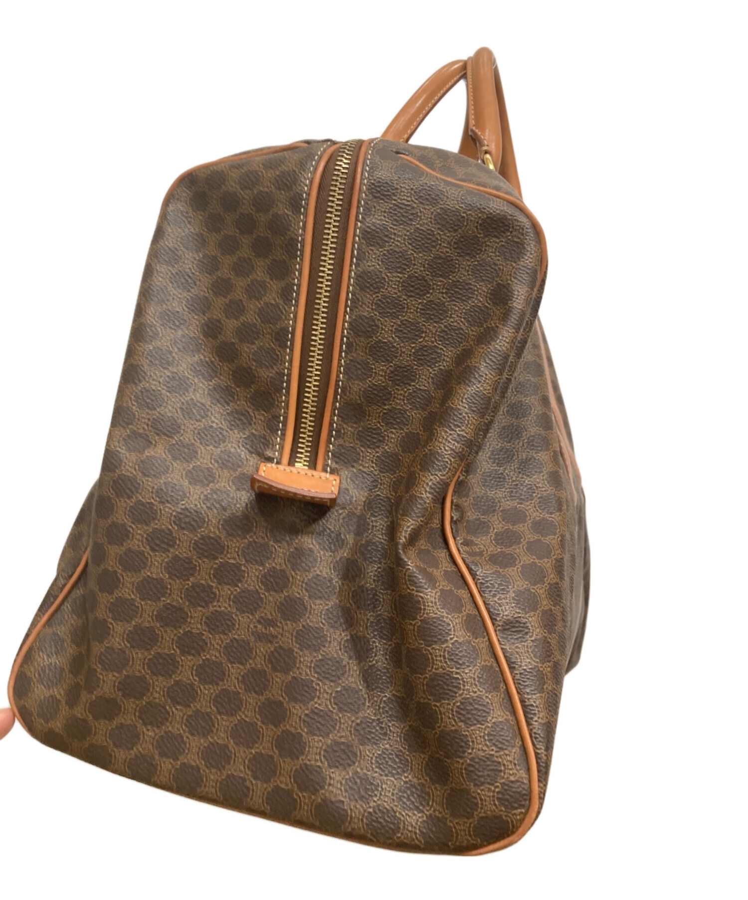 CELINE ボストンバッグ ブラウン 中古・古着通販】CELINE (セリーヌ) ミニボストンバッグ