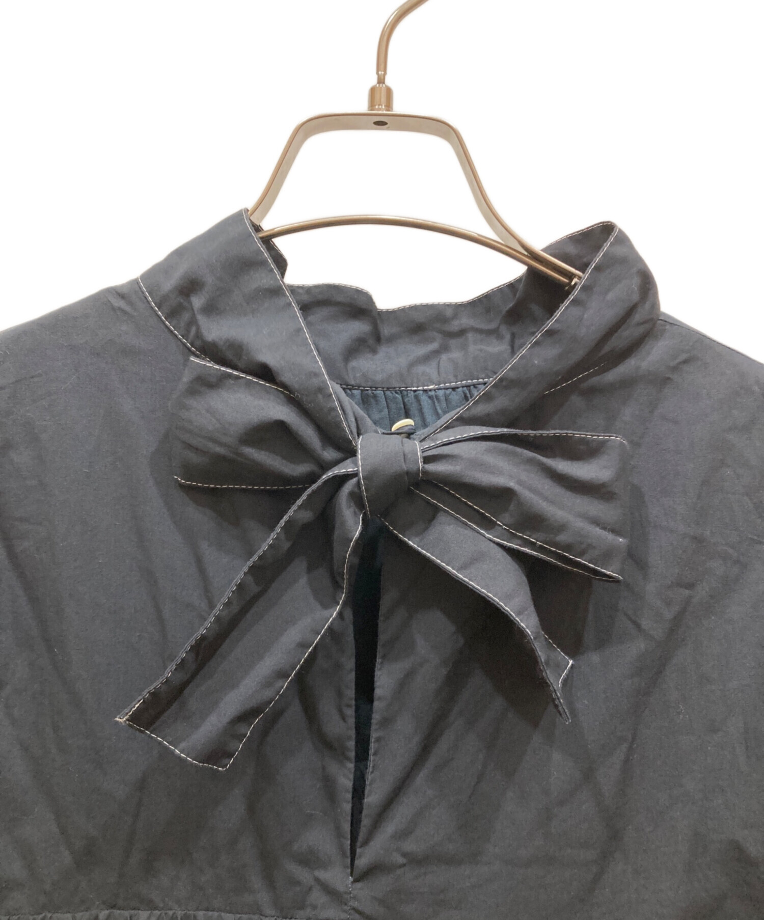 中古・古着通販】Merlette (マーレット) スタンドネック スモッキング