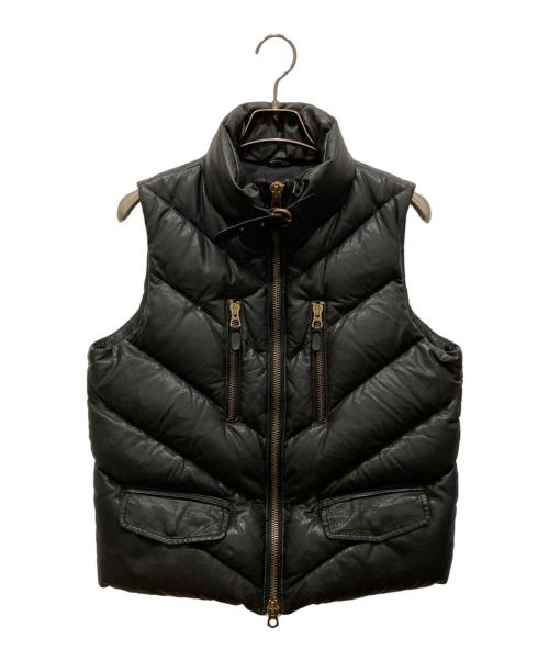 シェアスピリット　share spirit レザーベスト　ユニセックス　茶色 シェアスピリット share spirit レザーベスト ユニセックス 茶色