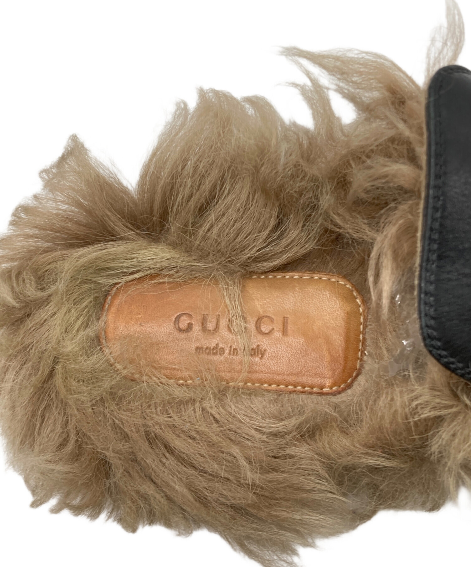 中古・古着通販】GUCCI (グッチ) ホースビットファー付きローファー 