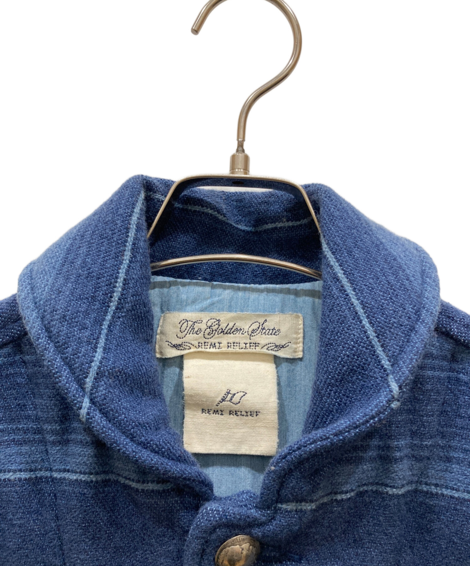中古・古着通販】REMI RELIEF (レミレリーフ) インディゴ染ネイティブ 