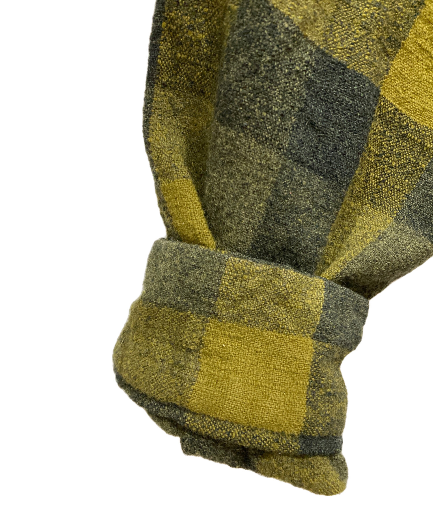 Tenderloin オリーブグリーン チェックシャツ 中古・古着通販】TENDERLOIN (テンダーロイン) バッファローチェック