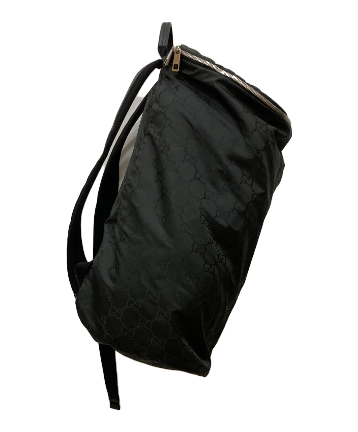 中古・古着通販】GUCCI (グッチ) GGナイロンバックパック ブラック 