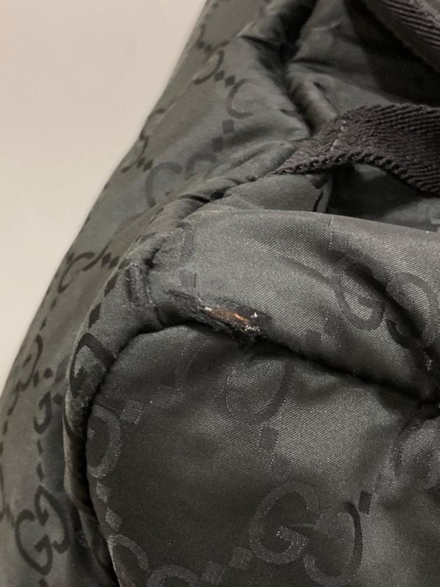中古・古着通販】GUCCI (グッチ) GGナイロンバックパック ブラック