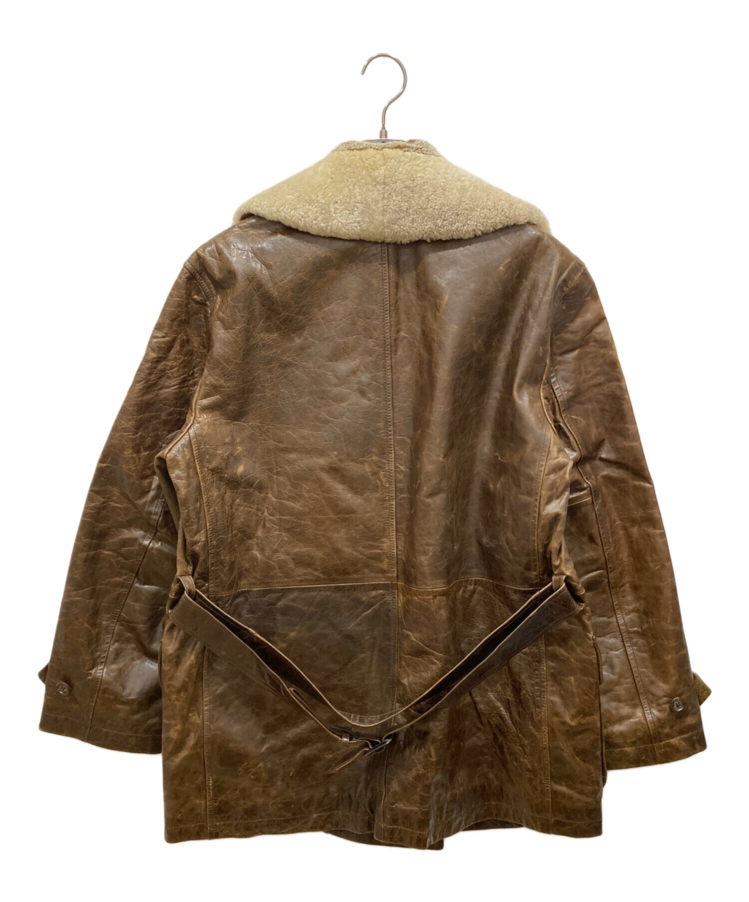 中古・古着通販】MEN'S BIGI (メンズビギ) Pコート ブラウン サイズ