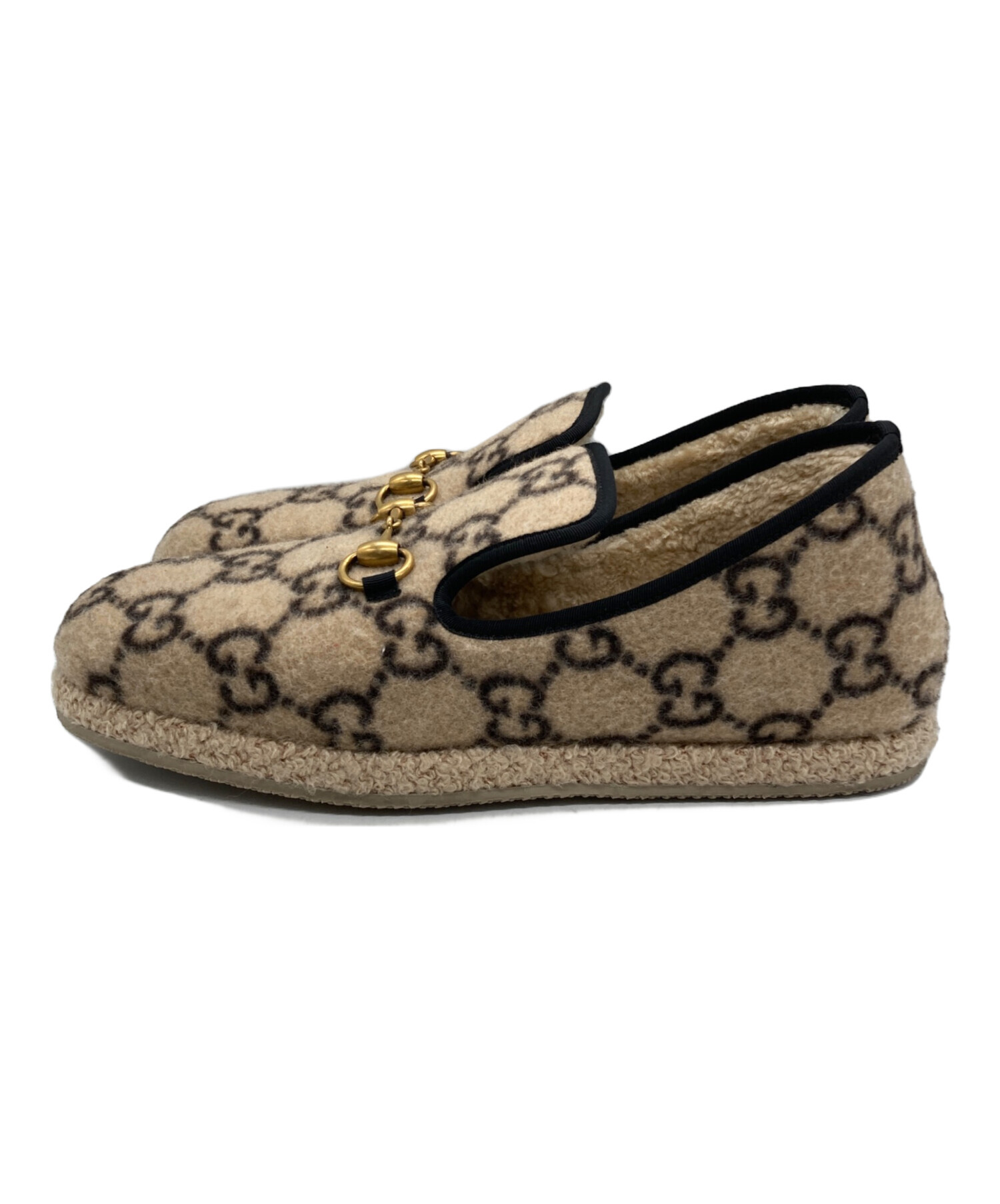 中古・古着通販】GUCCI (グッチ) ホースビットムートンローファー 