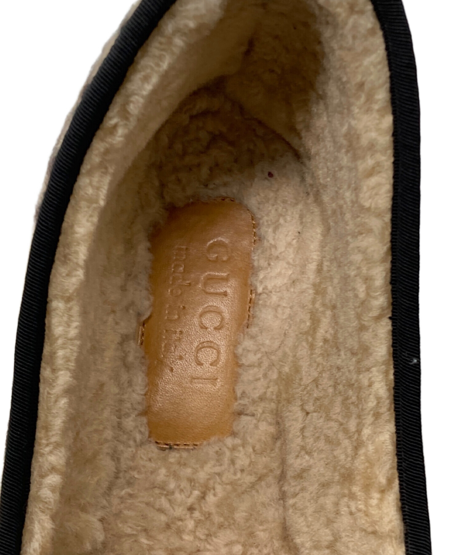 中古・古着通販】GUCCI (グッチ) ホースビットムートンローファー 