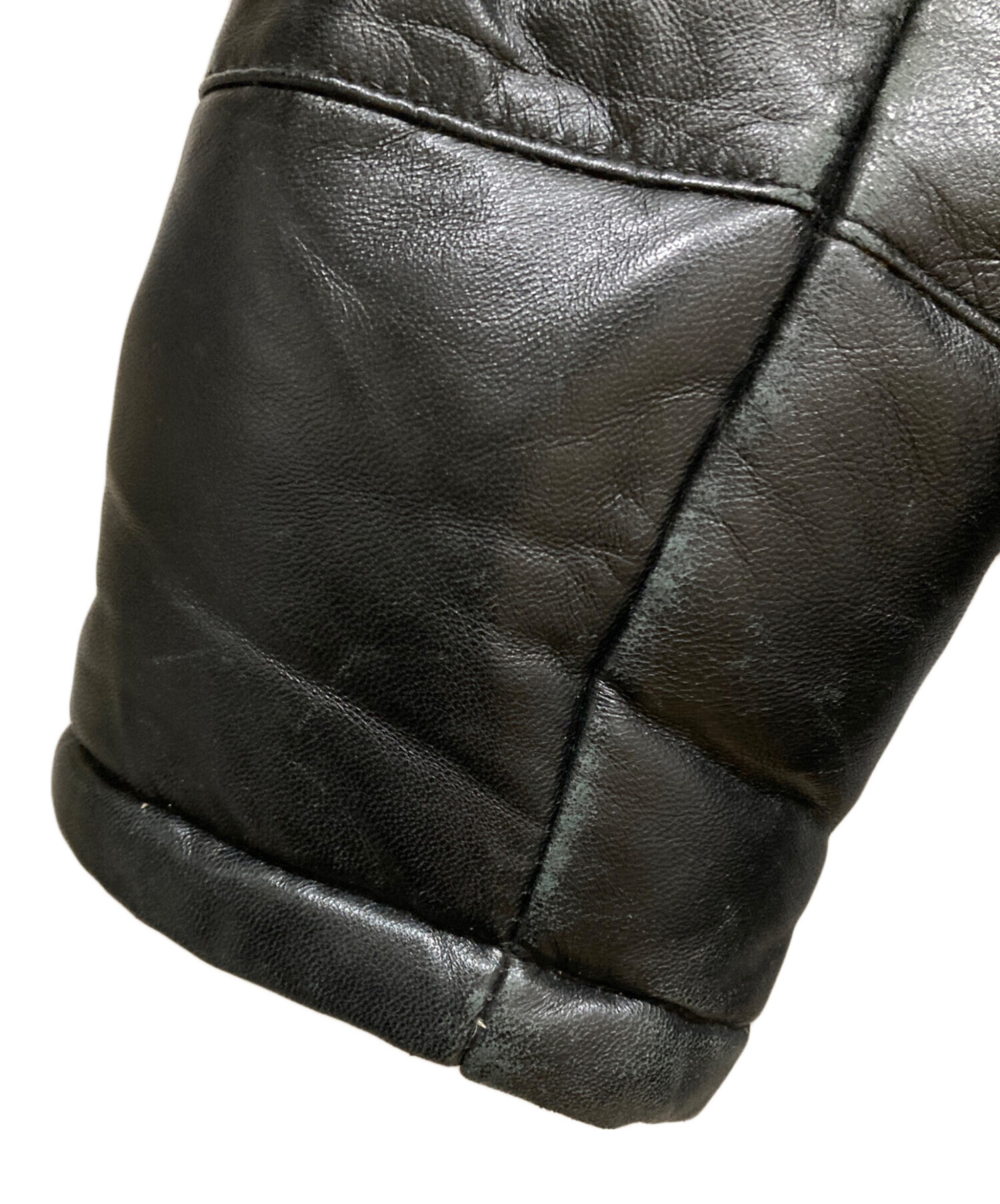 中古・古着通販】AVIREX (アヴィレックス) ラムレザーダウンジャケット